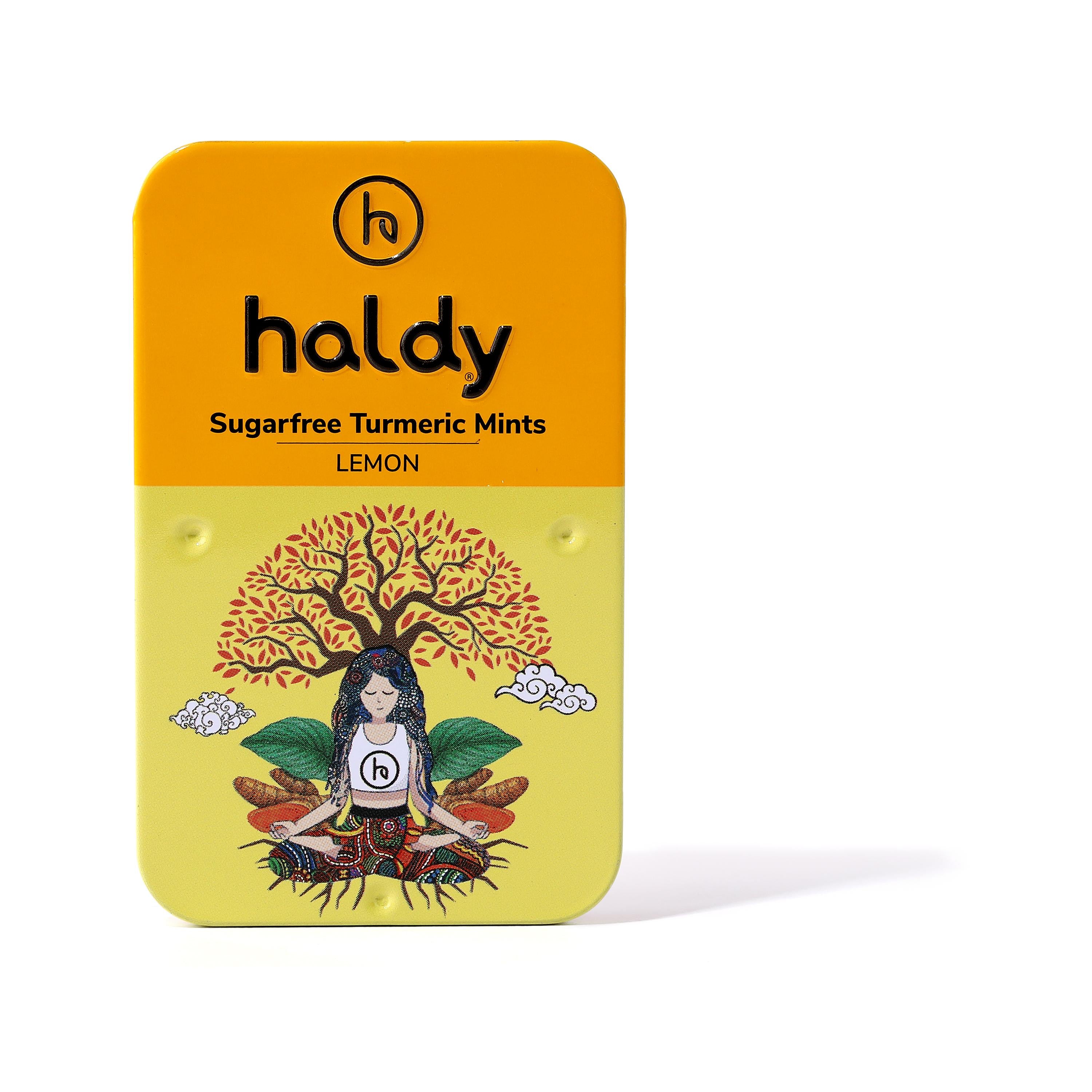 HALDY | Sugarfree Turmeric Mints - Lemon (Single Pack)