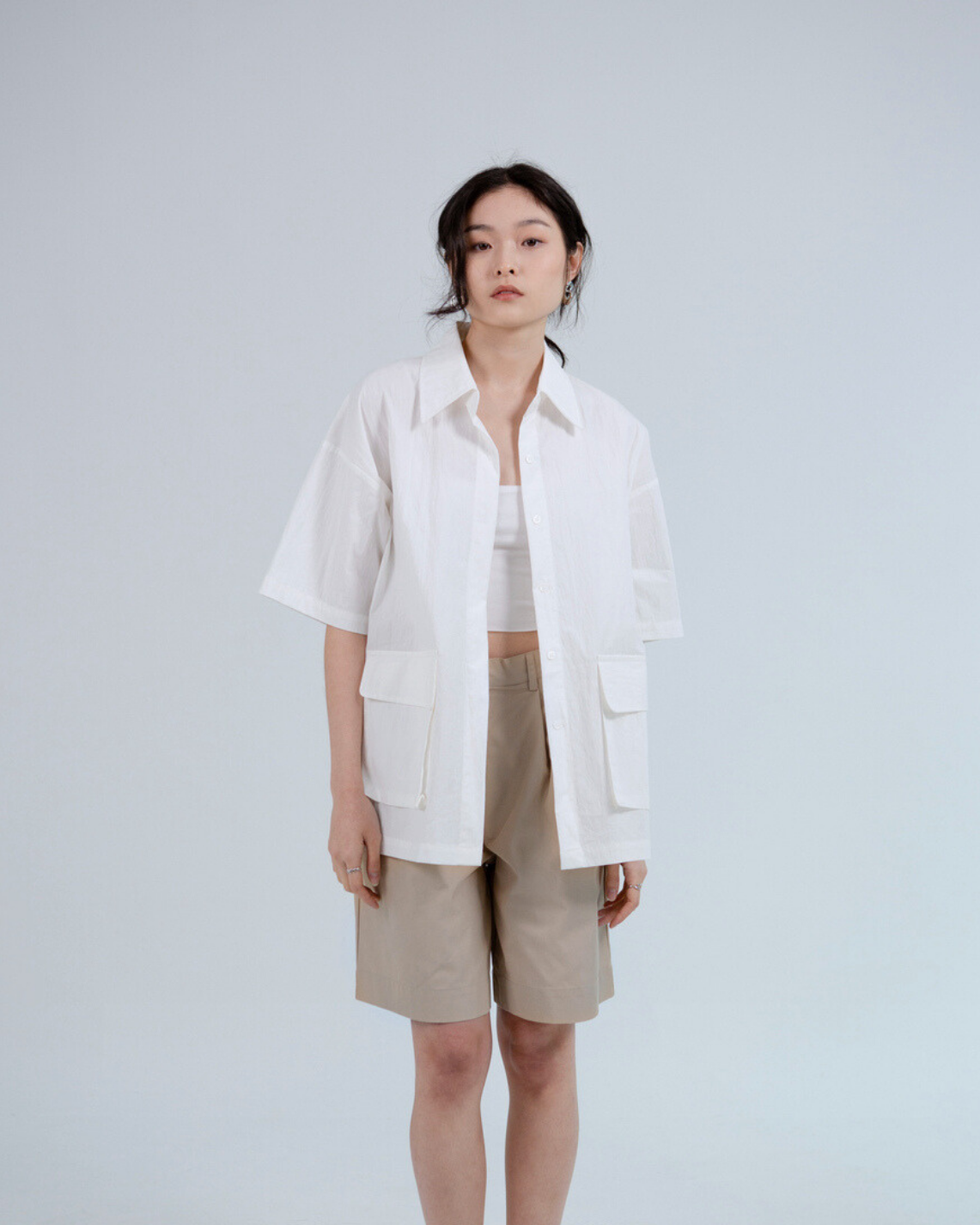 SAERO COLLECTIVE | Boho Overfit Shirt | White