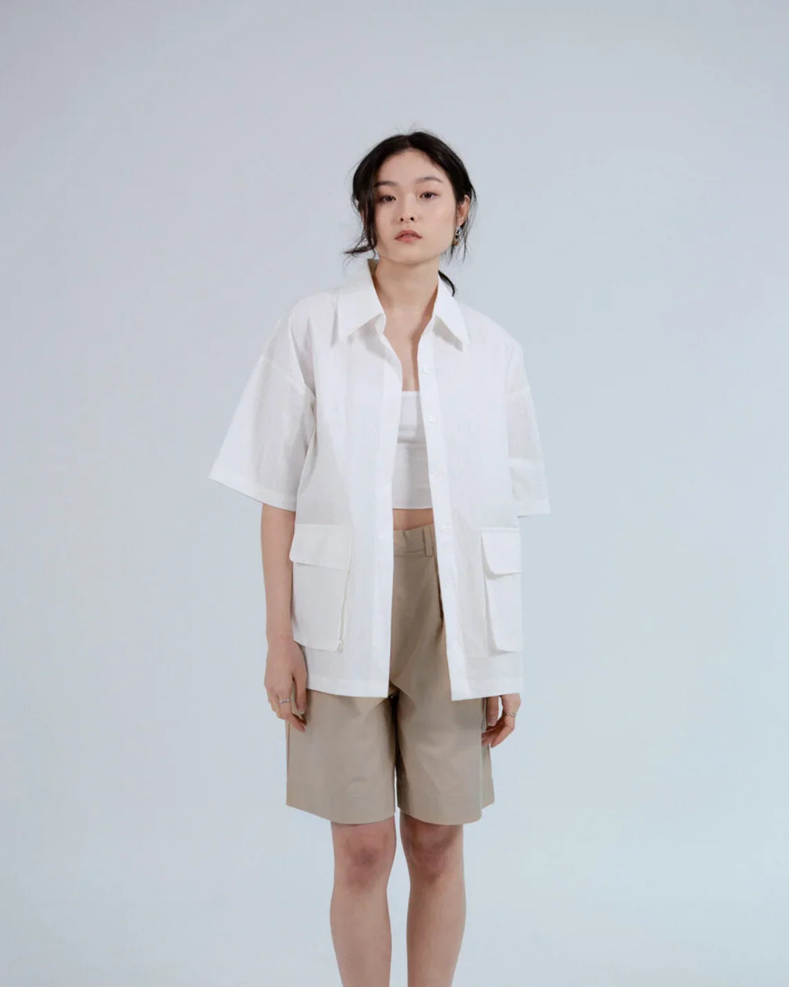 SAERO COLLECTIVE | Boho Overfit Shirt | White