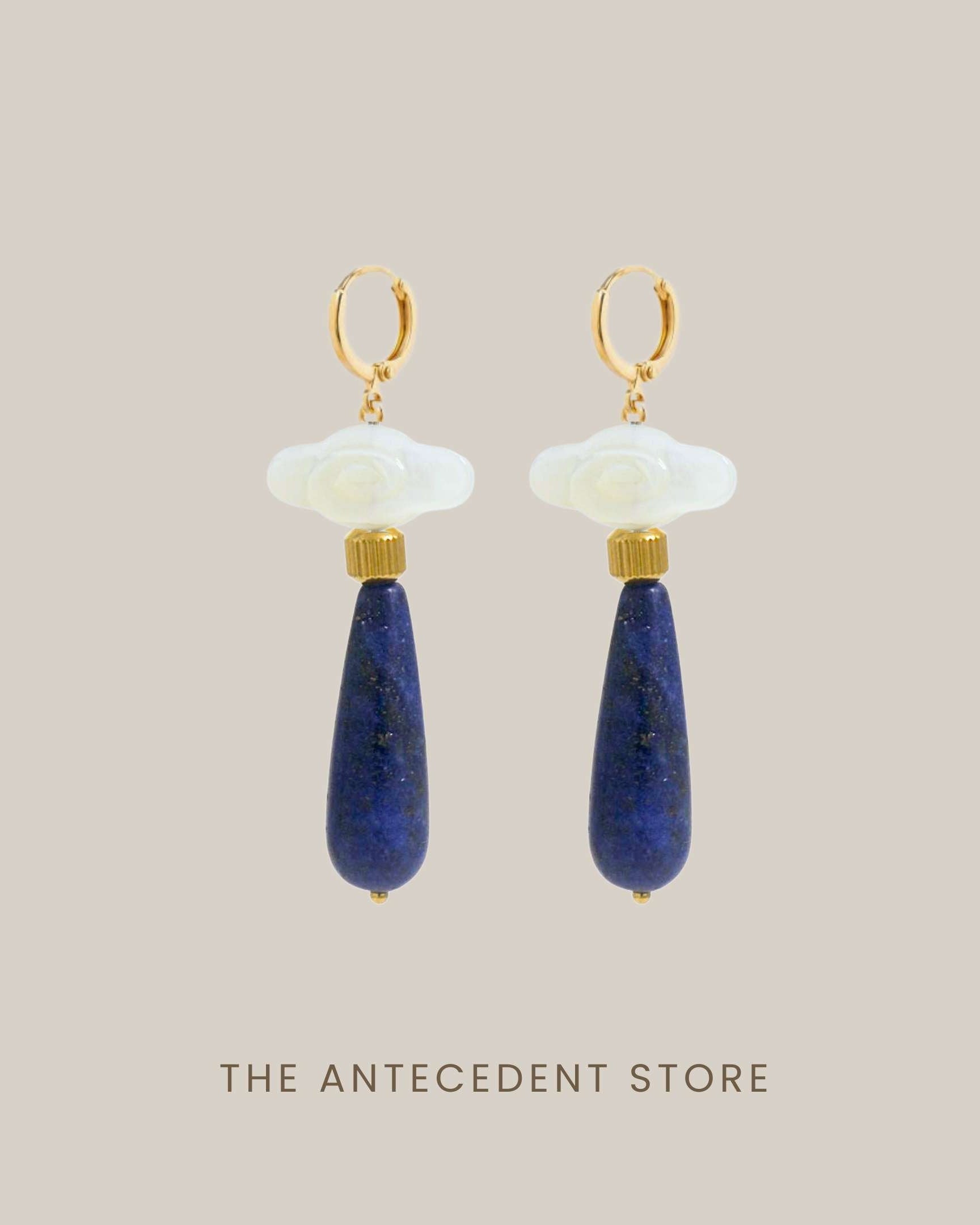 THE ANTECEDANT STORE | Lapis Auspicious Cloud Earrings