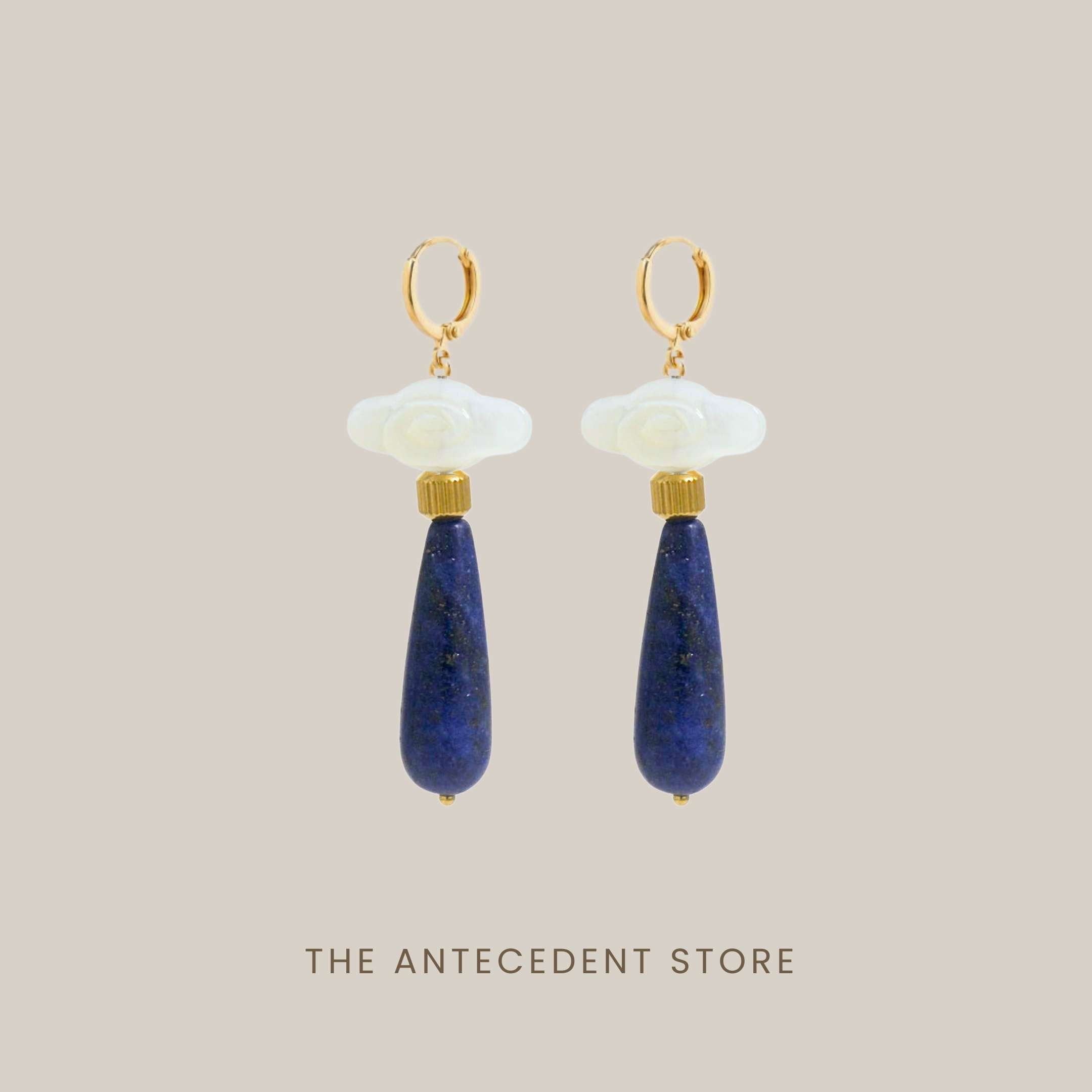 THE ANTECEDANT STORE | Lapis Auspicious Cloud Earrings