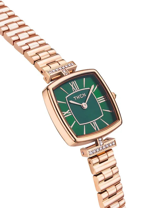 BLACK BY BLUE BRAVE | THCN Tยท II Green Mother-of-Pearl Dial Bracelet Watch