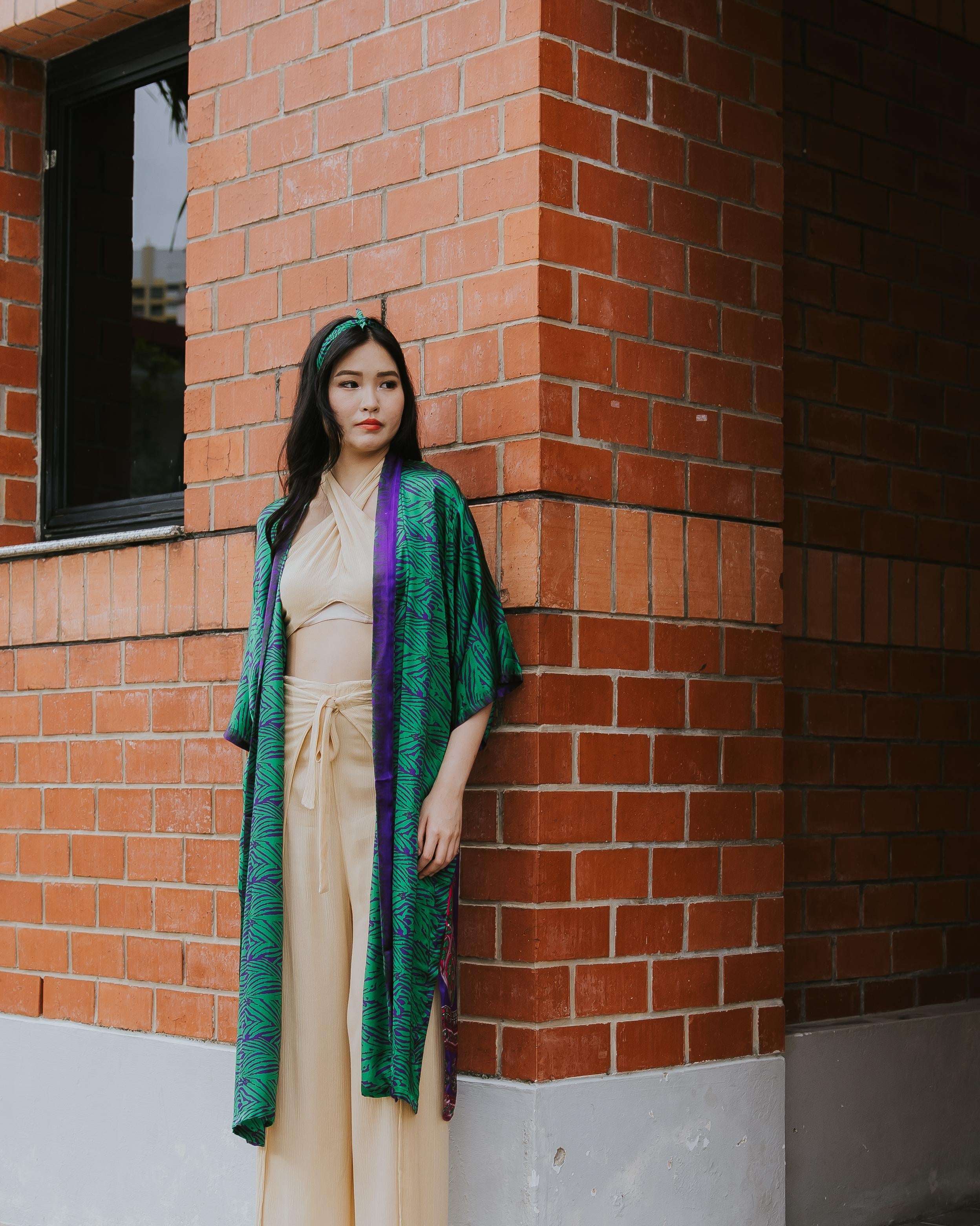 RAJA RANI | Modal Silk Long Kimono