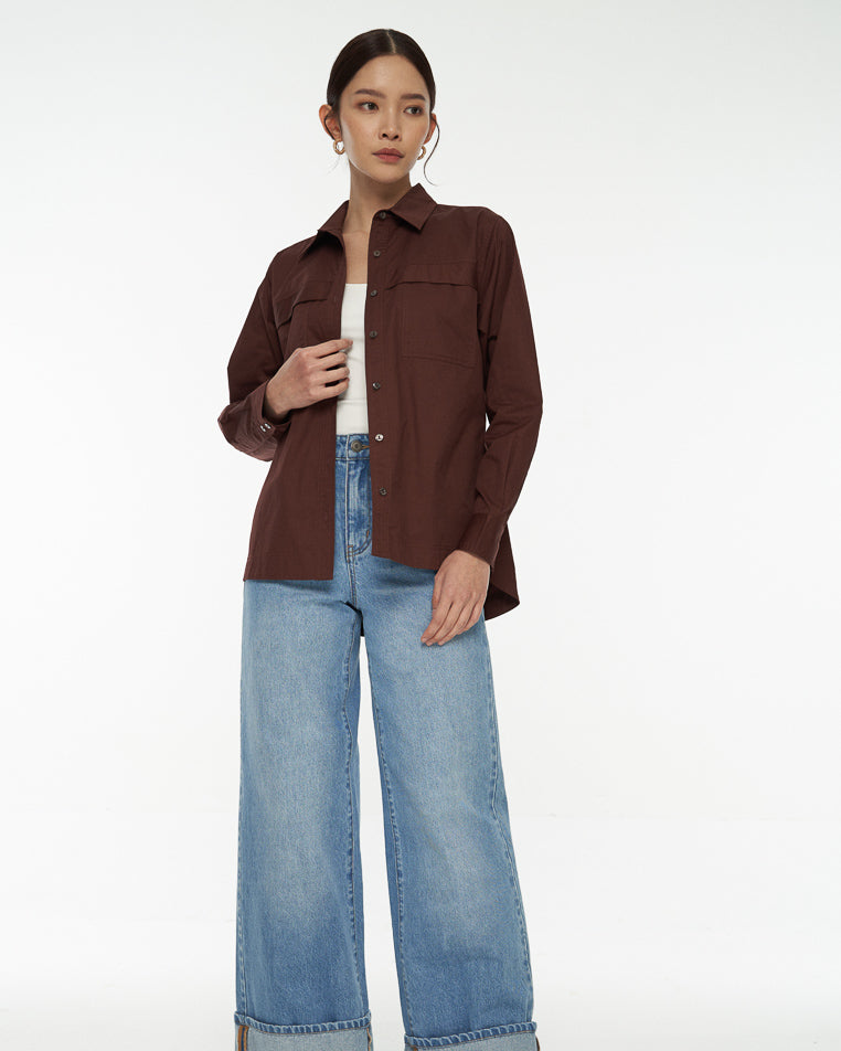 DRESSINGPAULA | Oversized Cotton Shirt