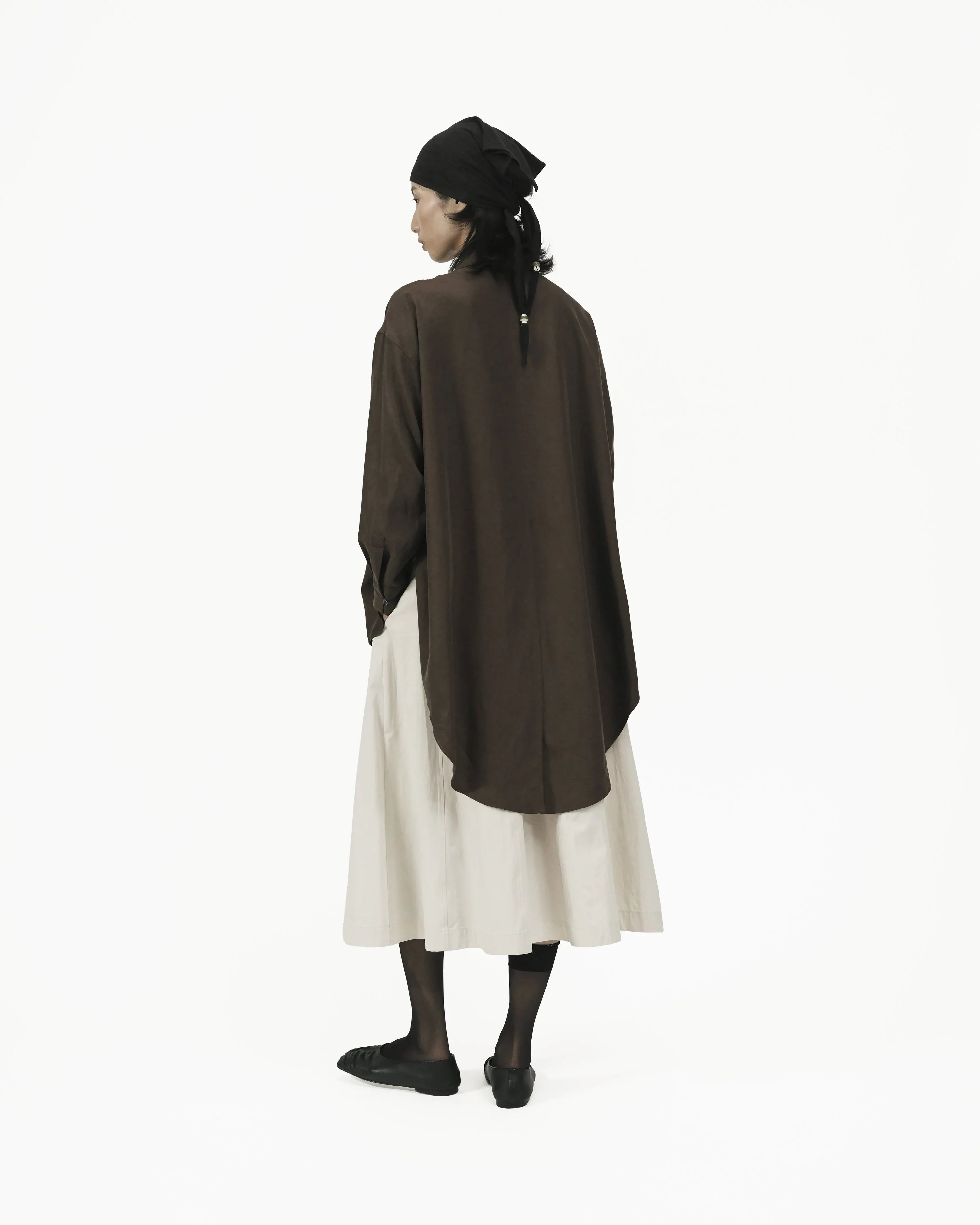 GRAYE | Fluid Knot Shirt - Brown