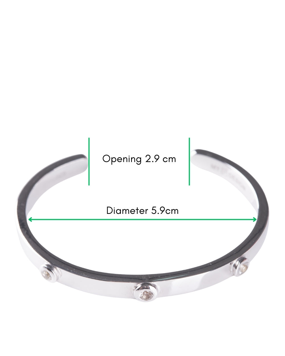 CREATIVE JEWELLERY STUDIO | Burmese White Topaz, Rhodium Plated Silver Cuff by Design of Gems