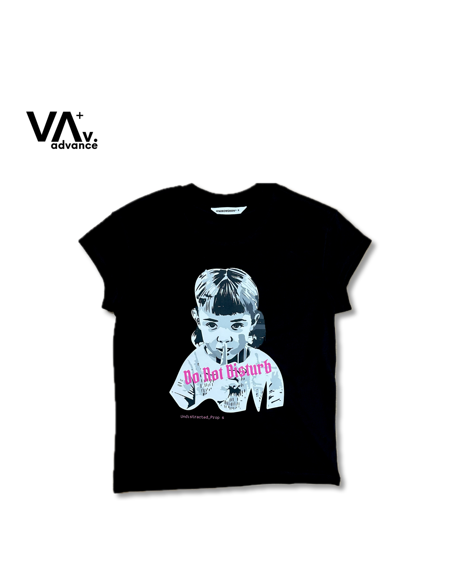 SPARROW GREEN | INEZ CAP SLEEVE T-shirt - Black