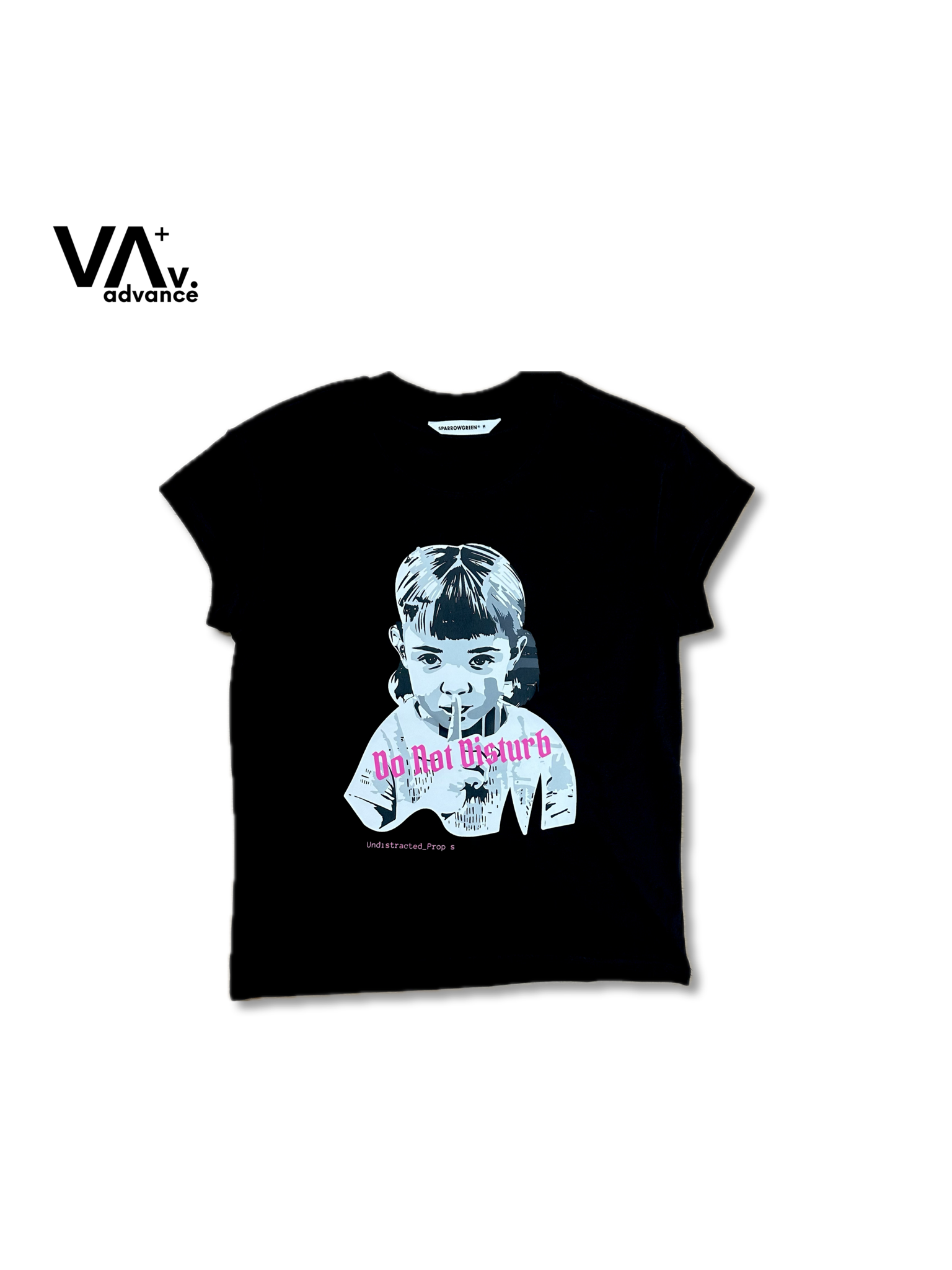 SPARROW GREEN | INEZ CAP SLEEVE T-shirt - Black