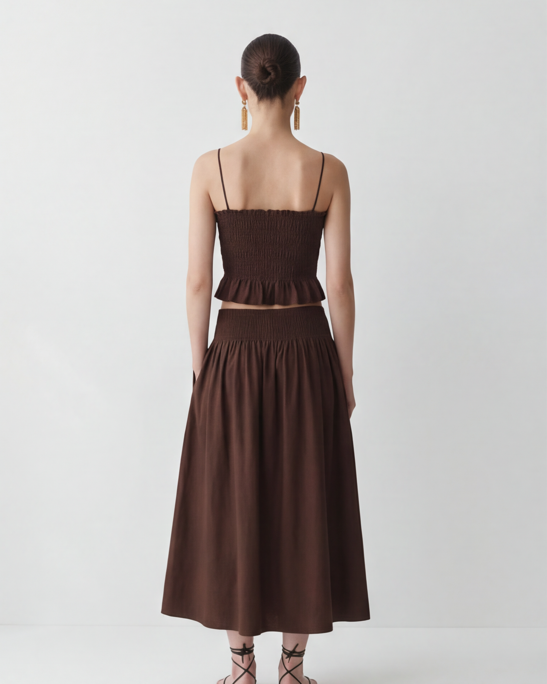 LAYERPLAN | Vera Gathered Midi Skirt