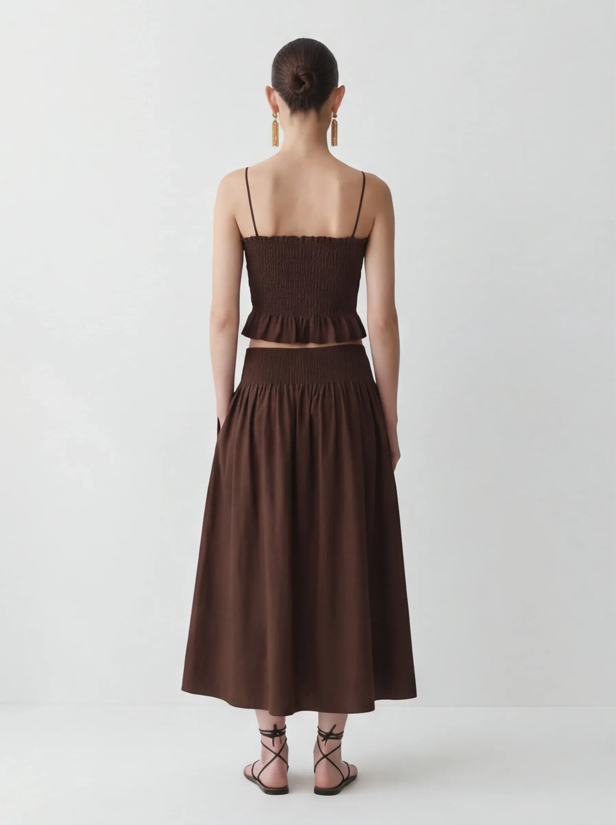 LAYERPLAN | Vera Gathered Midi Skirt