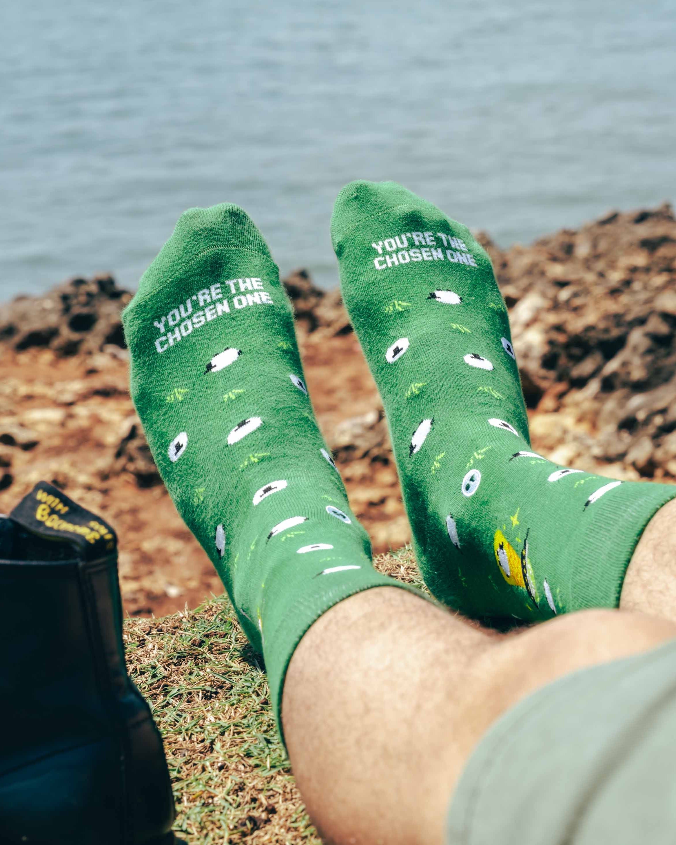 TALKING TOES | Galactic Sheep Crew Sock