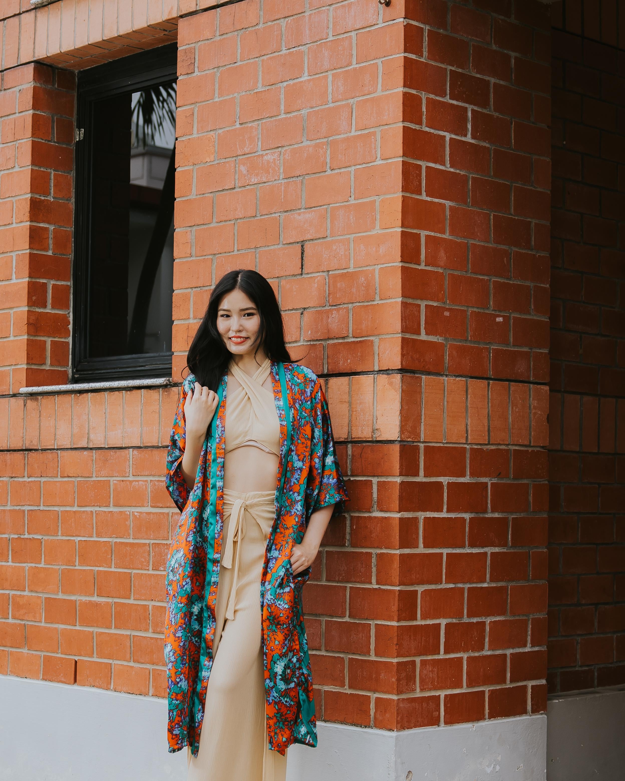 RAJA RANI | Modal Silk Long Kimono
