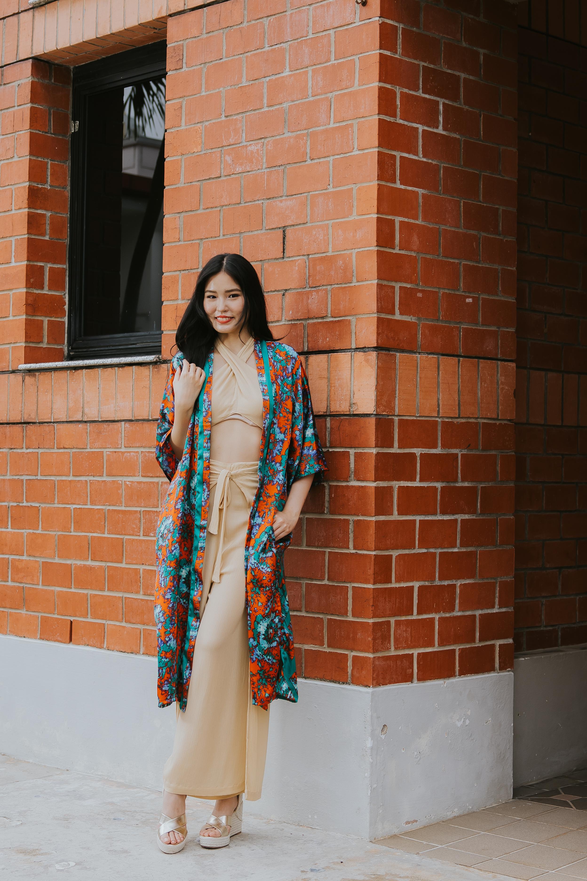 RAJA RANI | Modal Silk Long Kimono