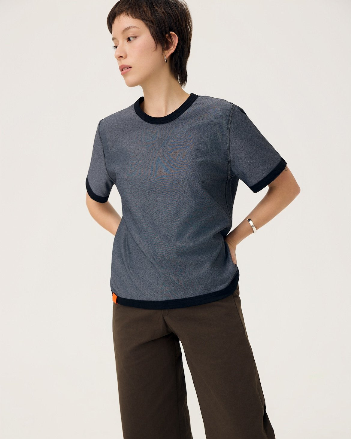 3EIGHTH | Everyday Reversible Tee in Black & Steel Grey