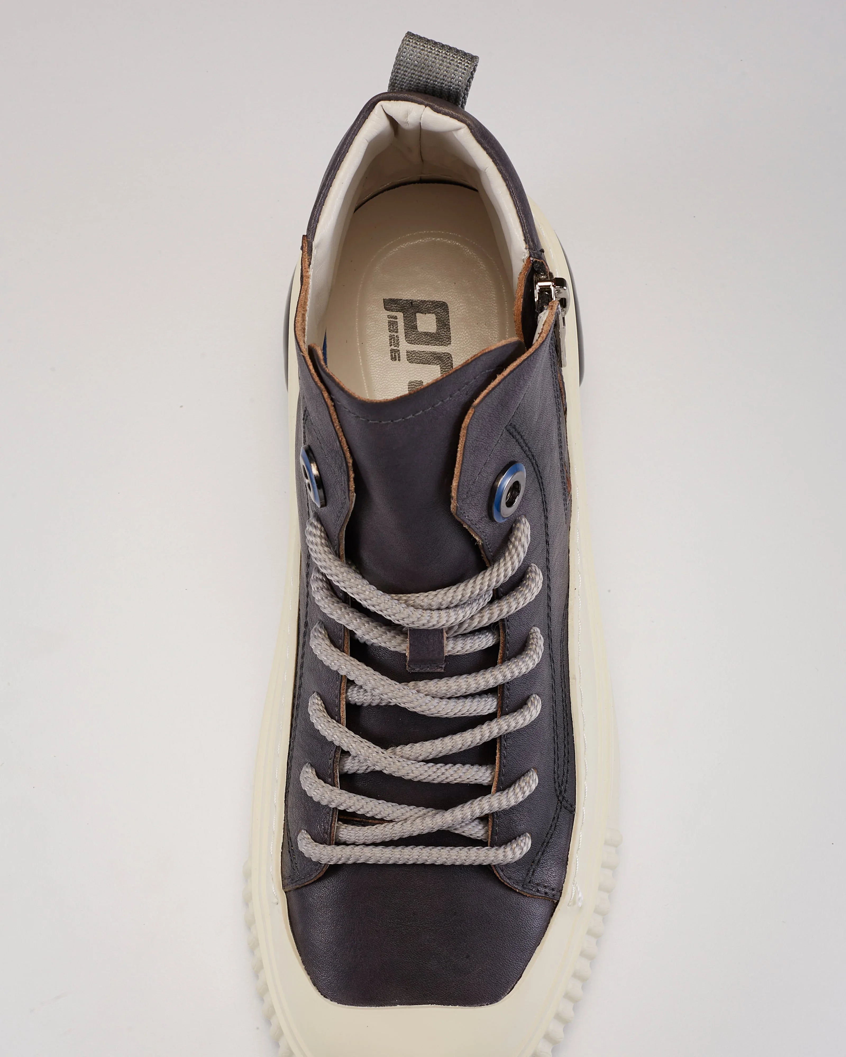 PROJECTWEAR | Farrell Mid Cut Leather Sneaker Grey