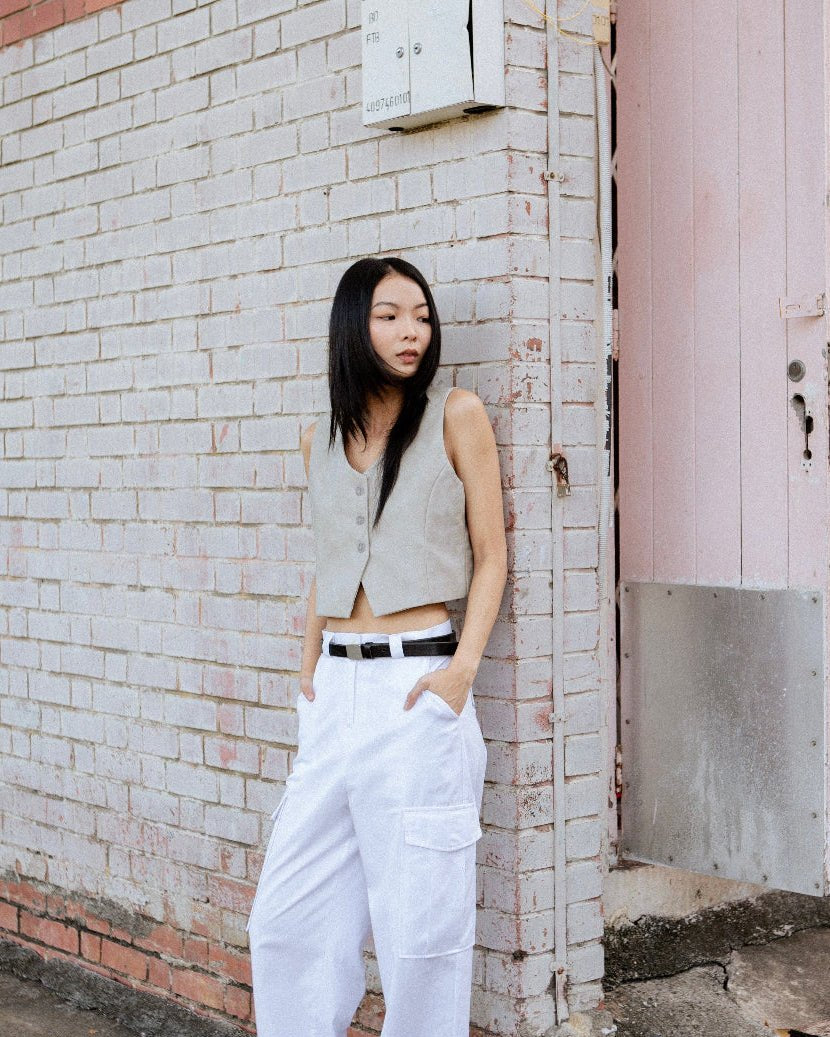 SAERO COLLECTIVE | Hae Structured Vest | Sand