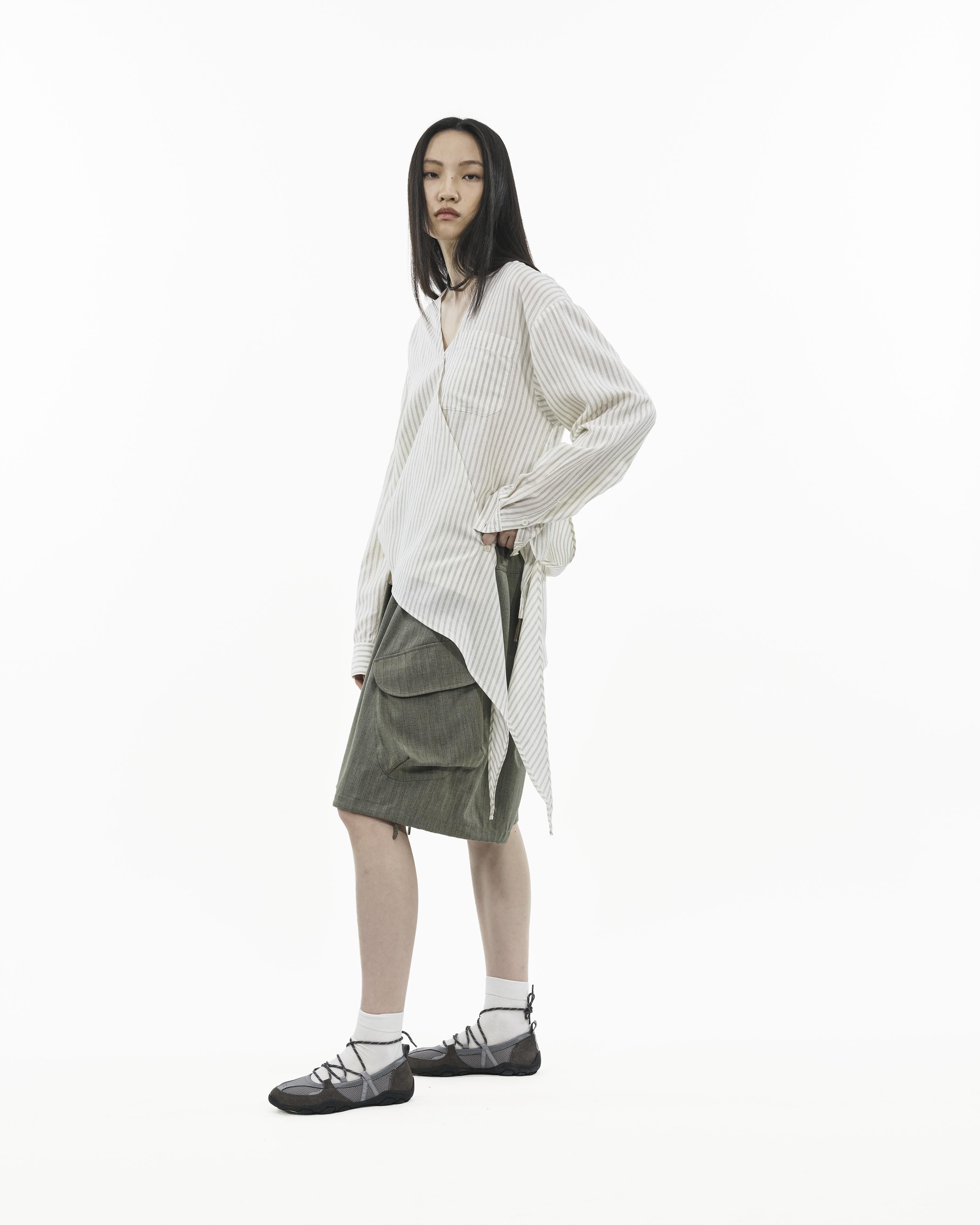 GRAYE | Asymmetrical Wrap Shirt