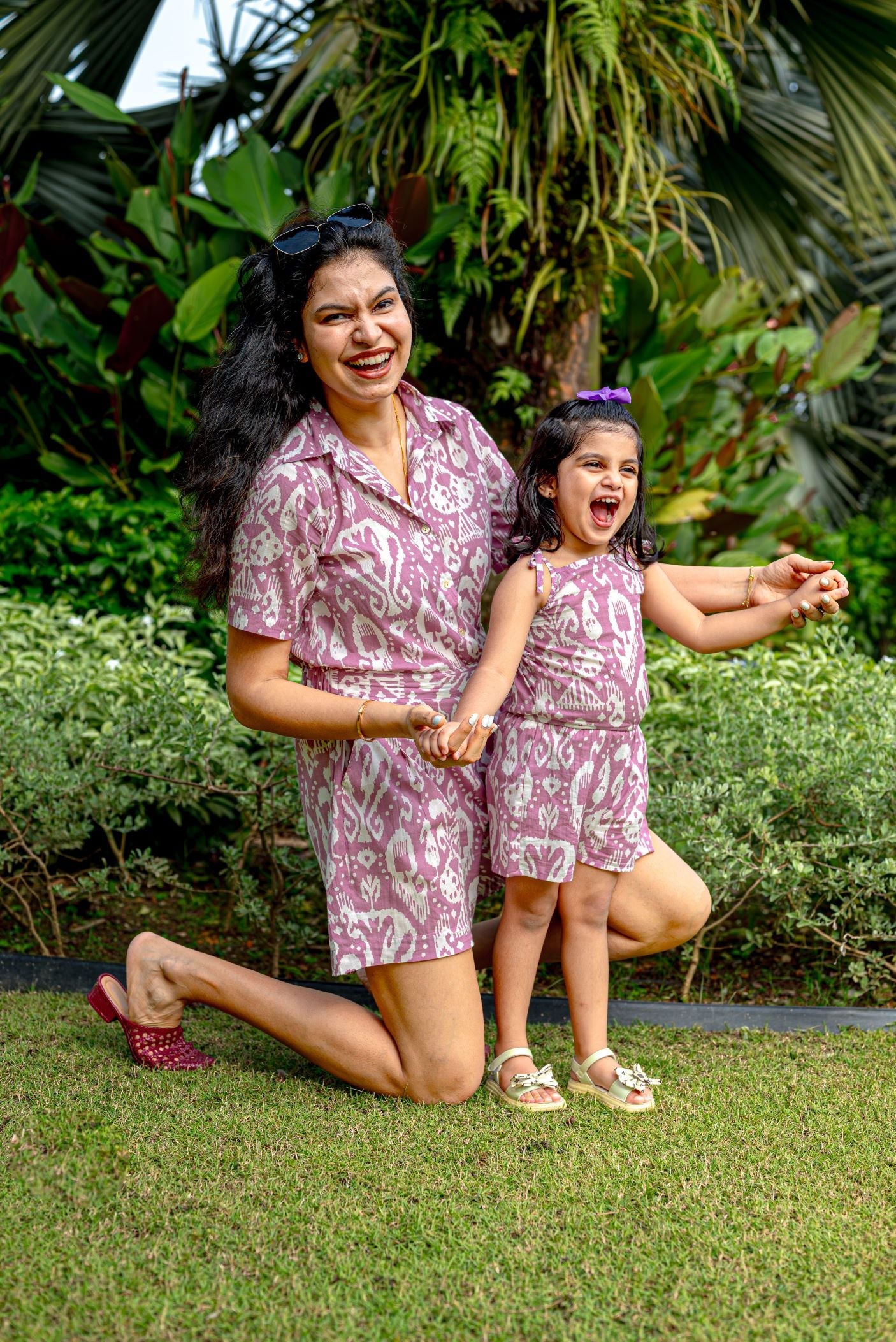 NIMBU | Ankara Mauve Womens Cotton Playsuit