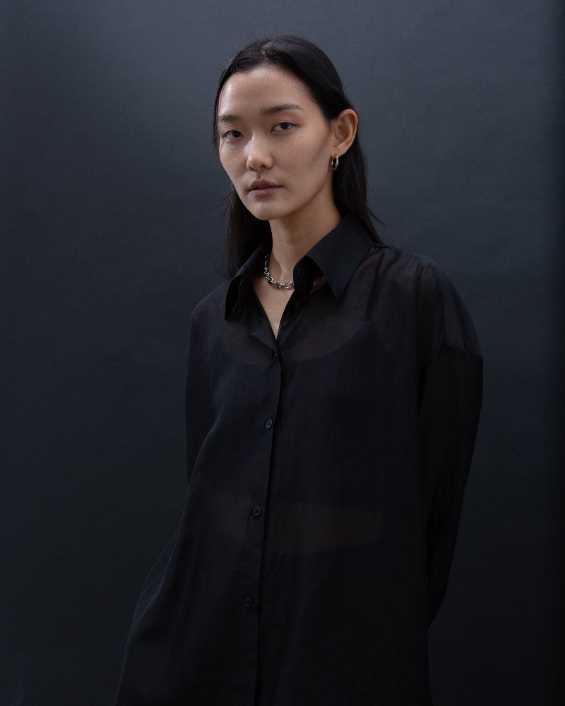 SAERO COLLECTIVE | Malgeun Tencel Shirt | Black