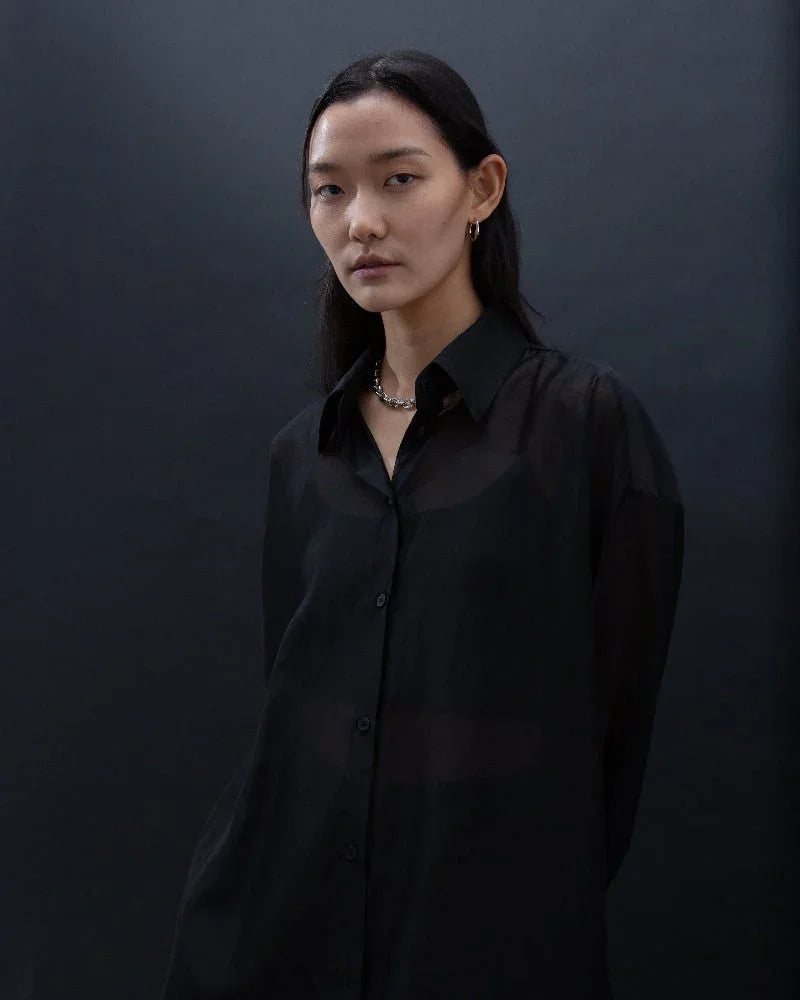 SAERO COLLECTIVE | Malgeun Tencel Shirt | Black
