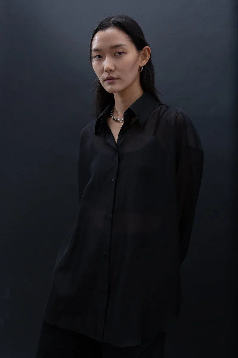 SAERO COLLECTIVE | Malgeun Tencel Shirt | Black