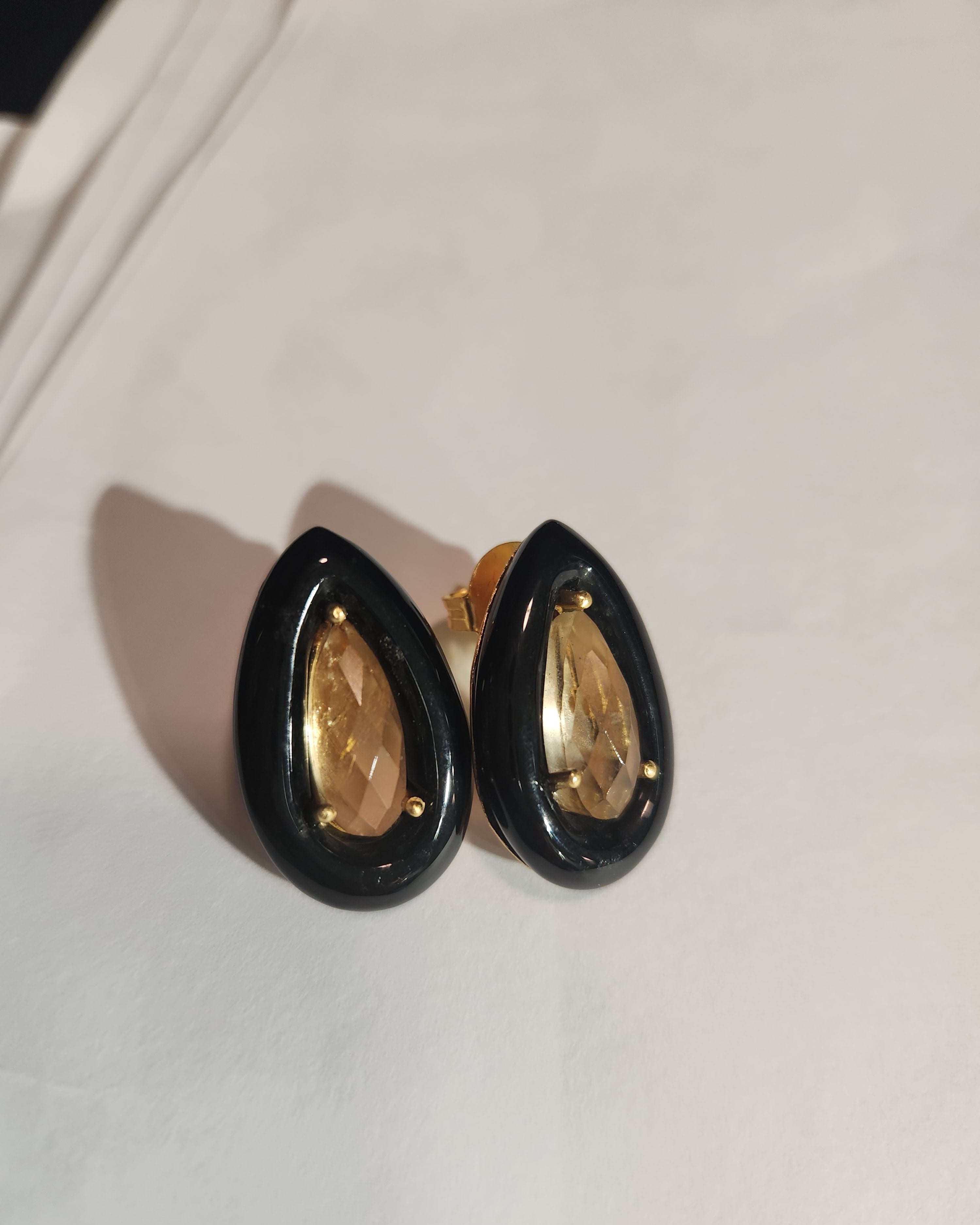 BOHEME BY VERO | Pear Earrings | Small Citrine