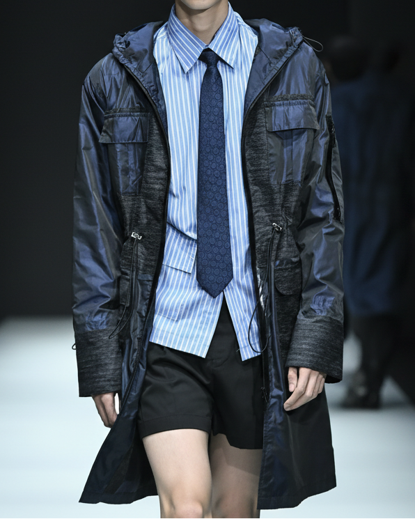 STUDIOMORAL | Parka Jacket In Navy-Grey