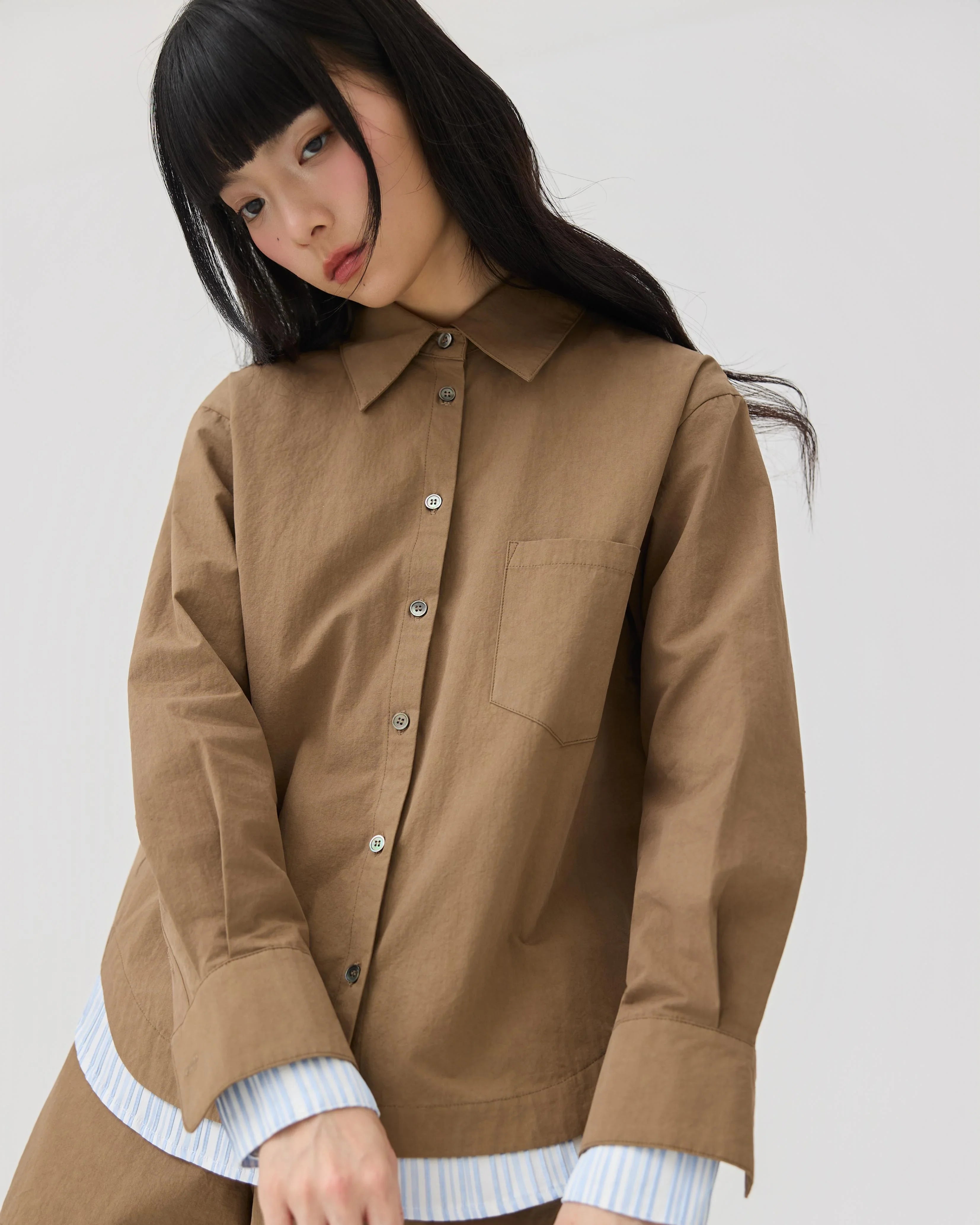 3EIGHTH | Kasane Shirt In Sandstone