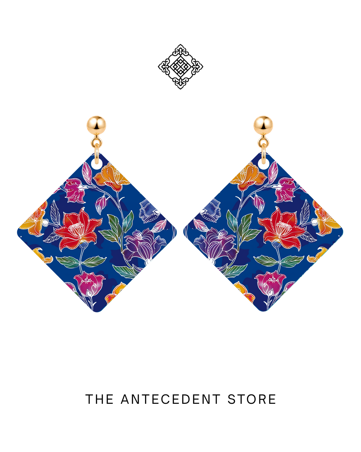 THE ANTECEDENT STORE | Batik Garden City Earrings | Stories Of Singapore