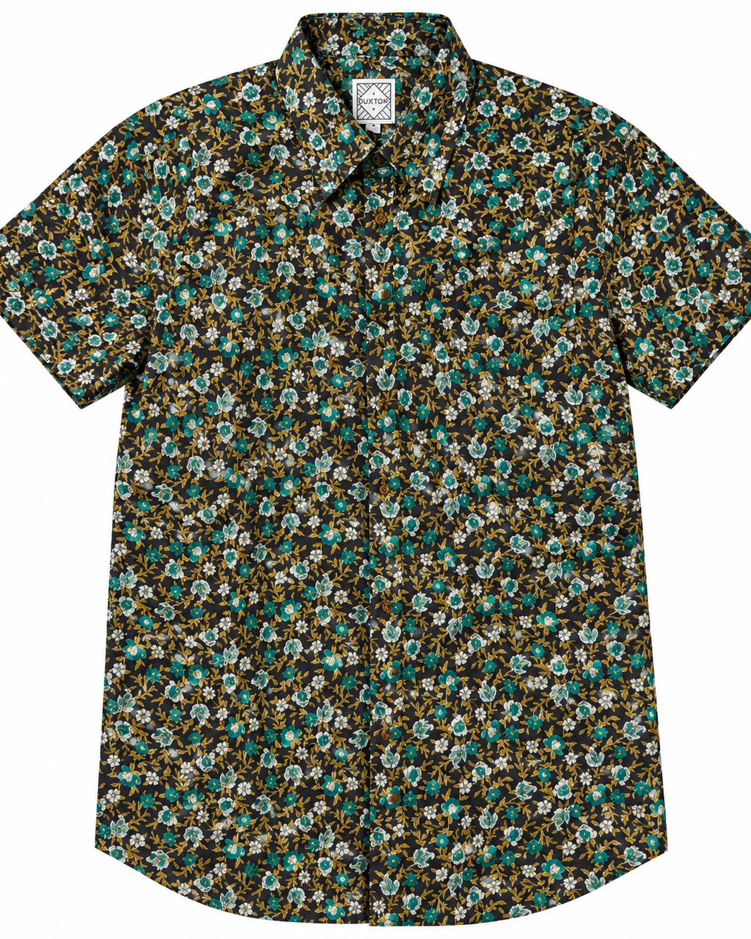DUXTON | Regular Fit Button Up Shirt | Floral Meadow | Black