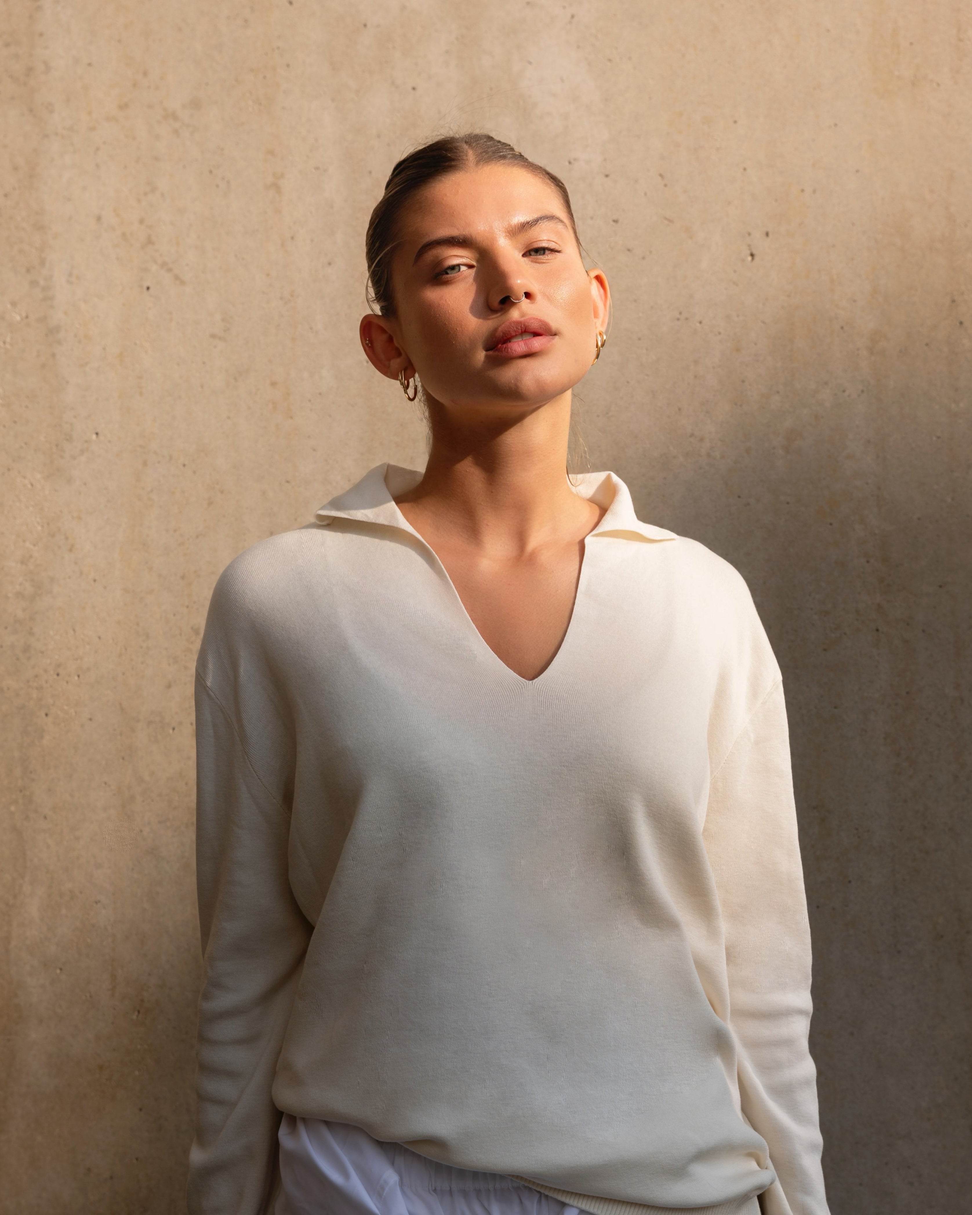 LAYERPLAN | Nerina Cotton Silk Blend Polo