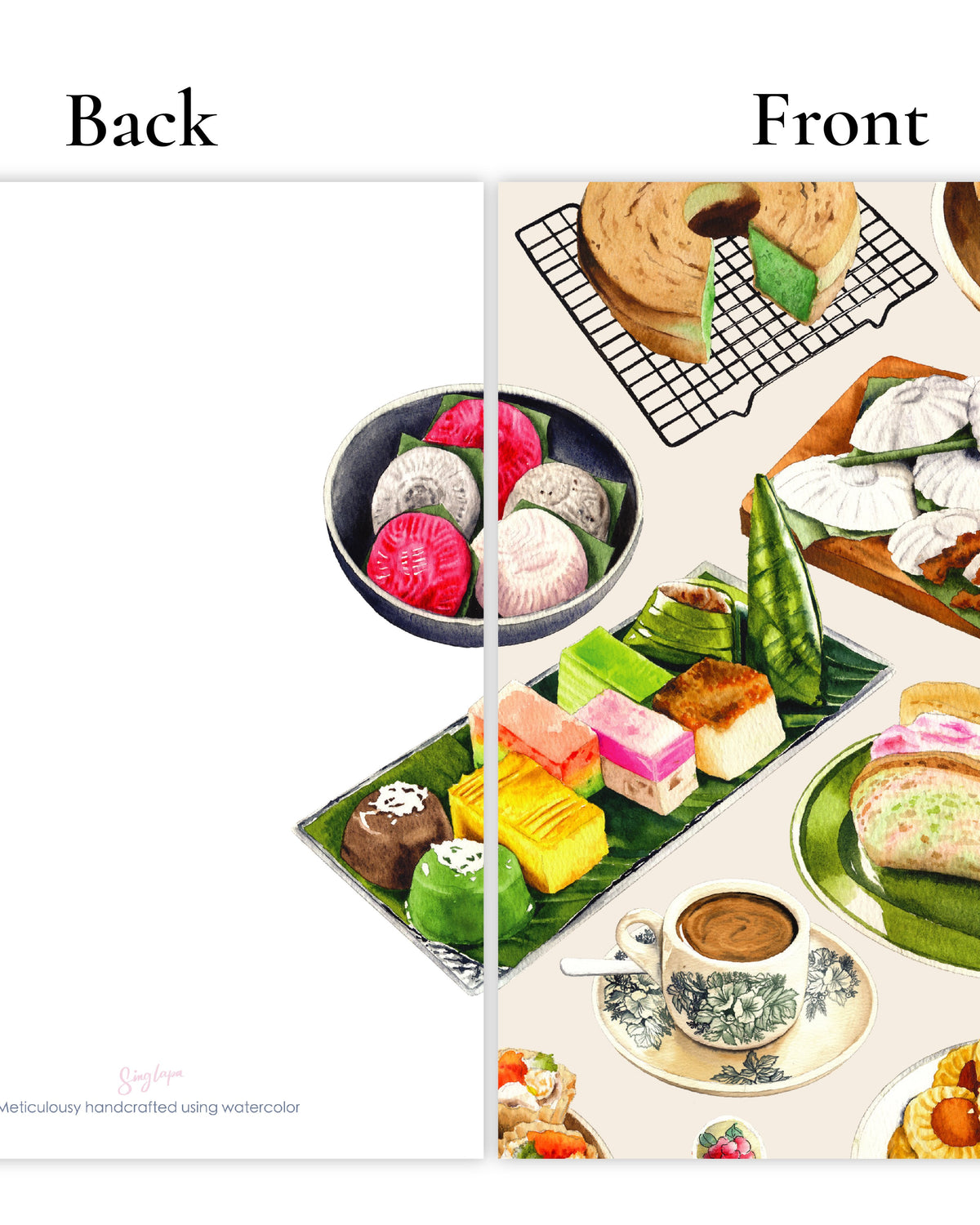 SINGLAPA | Singapore Snacks Greeting Card