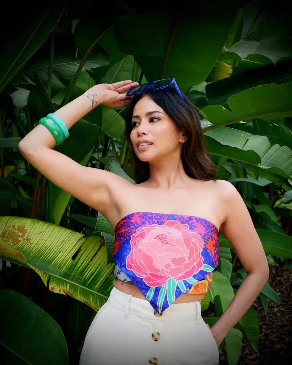 BINARY STYLE | Straits Chinoiserie Premium Silk Scarf