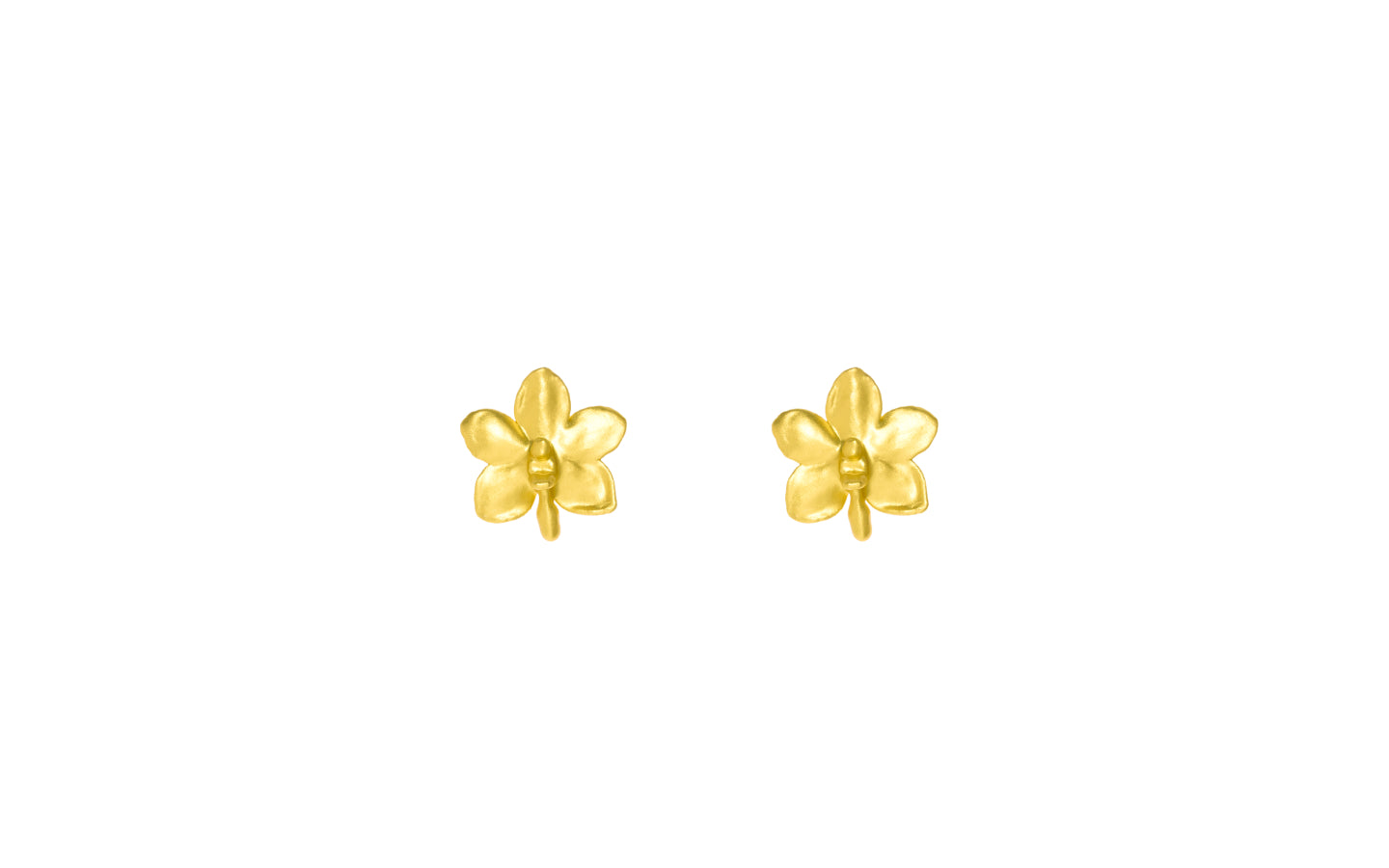 RISIS | Ascocenda Sagarik Orchid Earrings in Gold