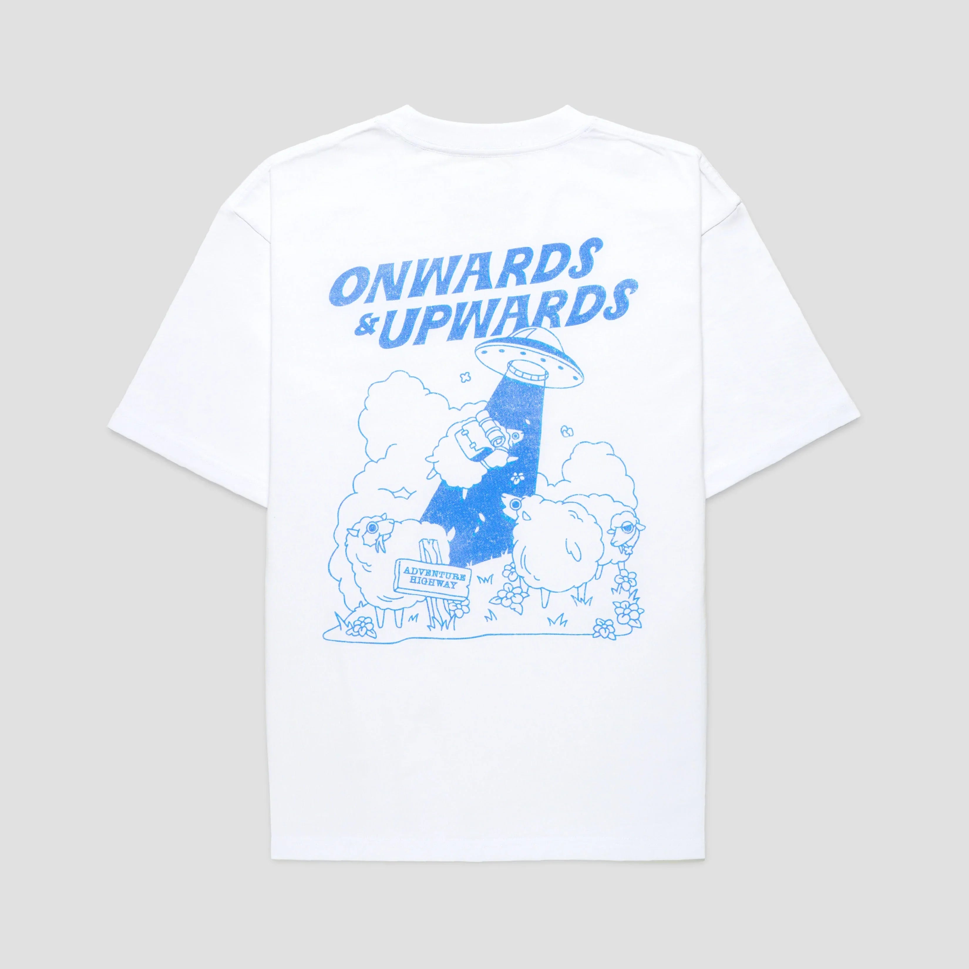TALKING TOES | Space Sheep Oversized Tee - White