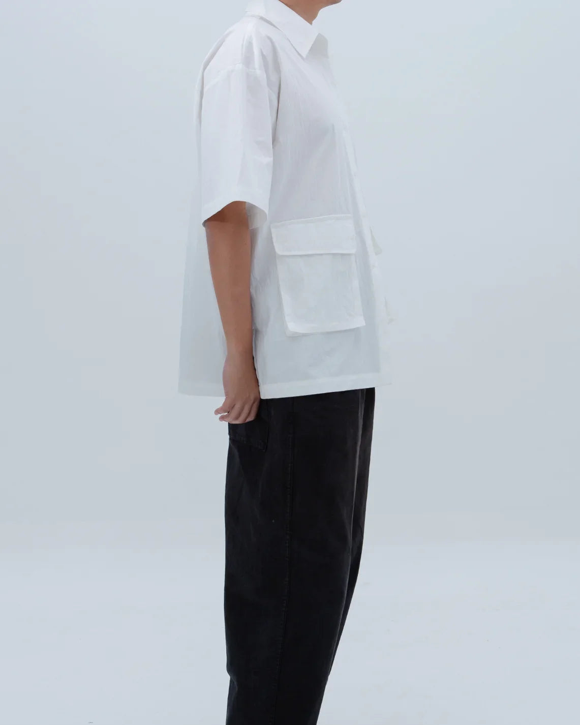 SAERO COLLECTIVE | Boho Overfit Shirt | White