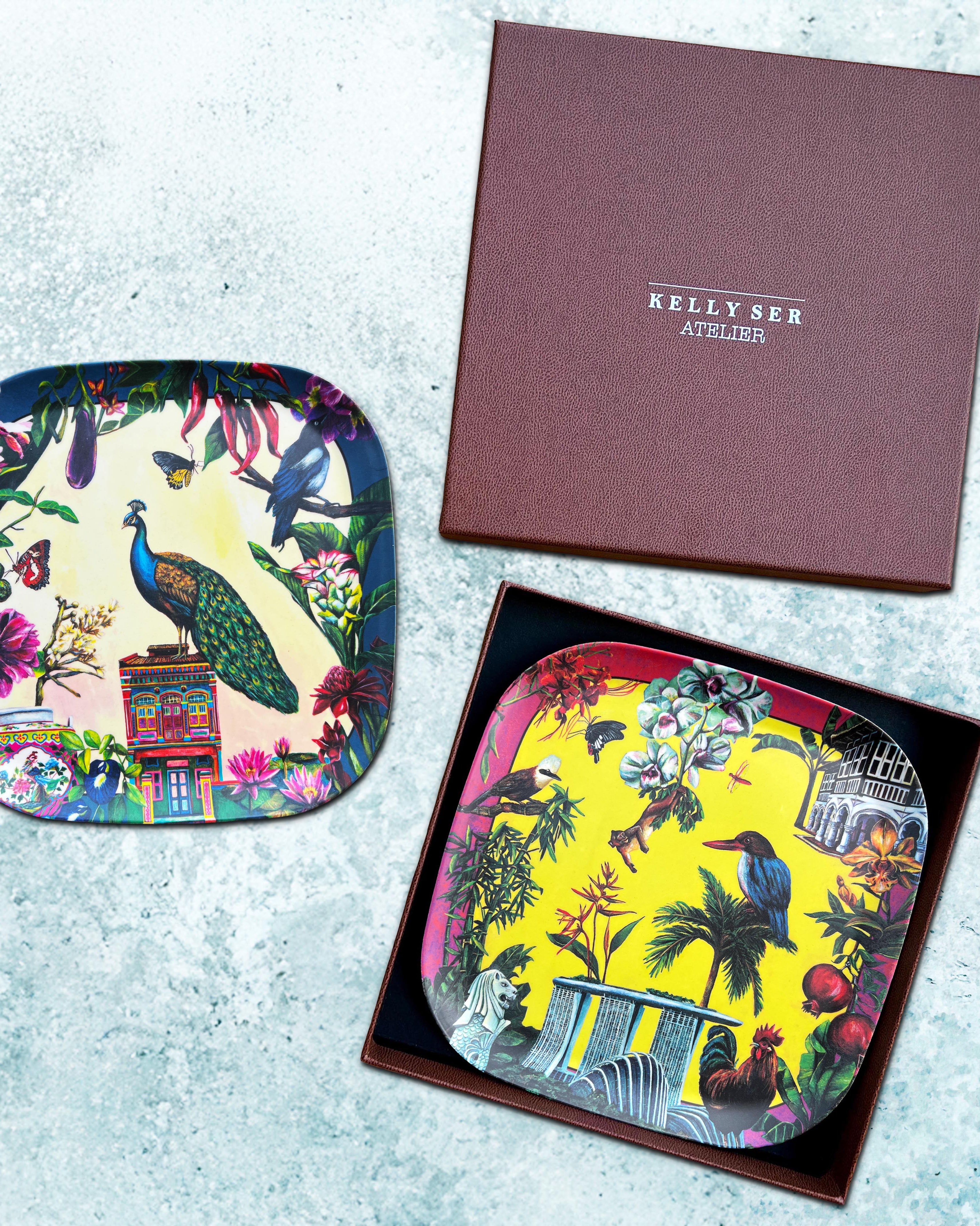 KELLY SER ATELIER | City in Nature Bamboo Plates Set: Treasures Edition