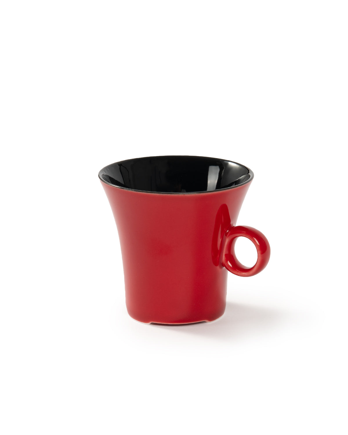 CRAFILAB | Vermilion Red & Round Handle Teacup