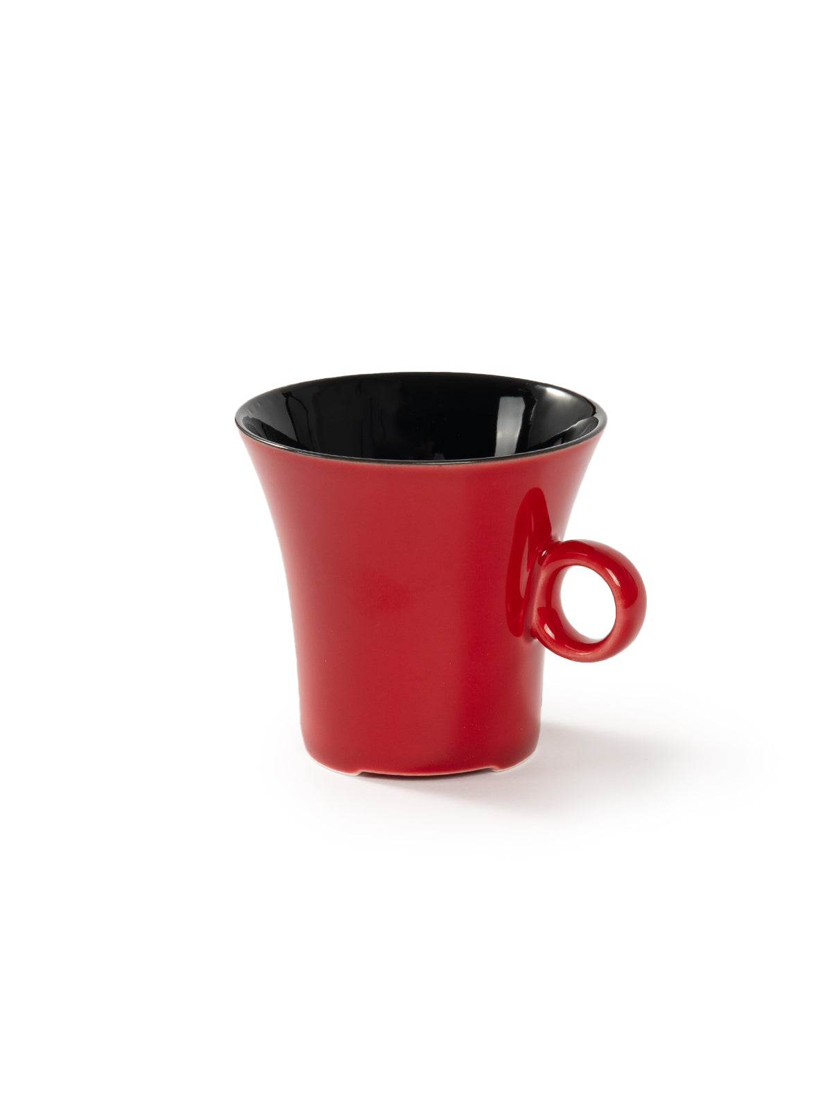 CRAFILAB | Vermilion Red & Round Handle Teacup