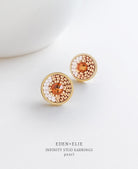 EDEN + ELIE | Infinity Stud Earrings - Pearl