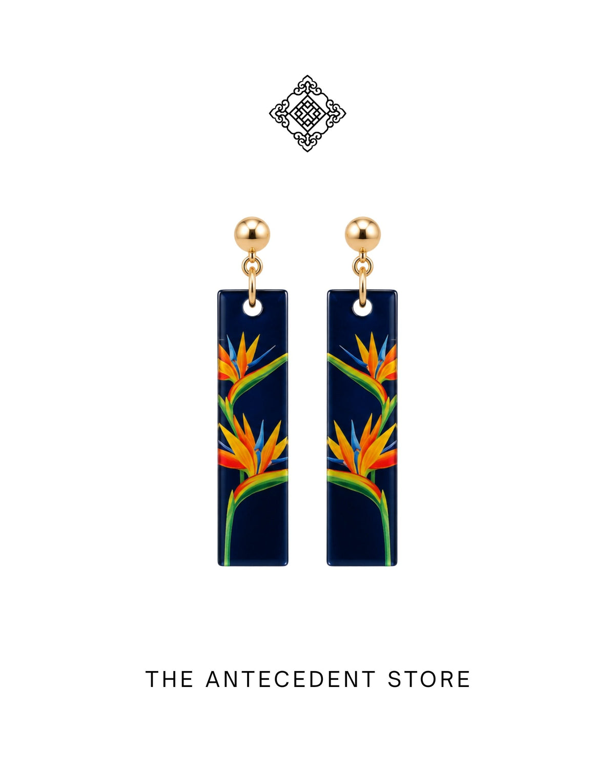 THE ANTECEDENT STORE | Bird of Paradise Earrings | Stories Of Singapore