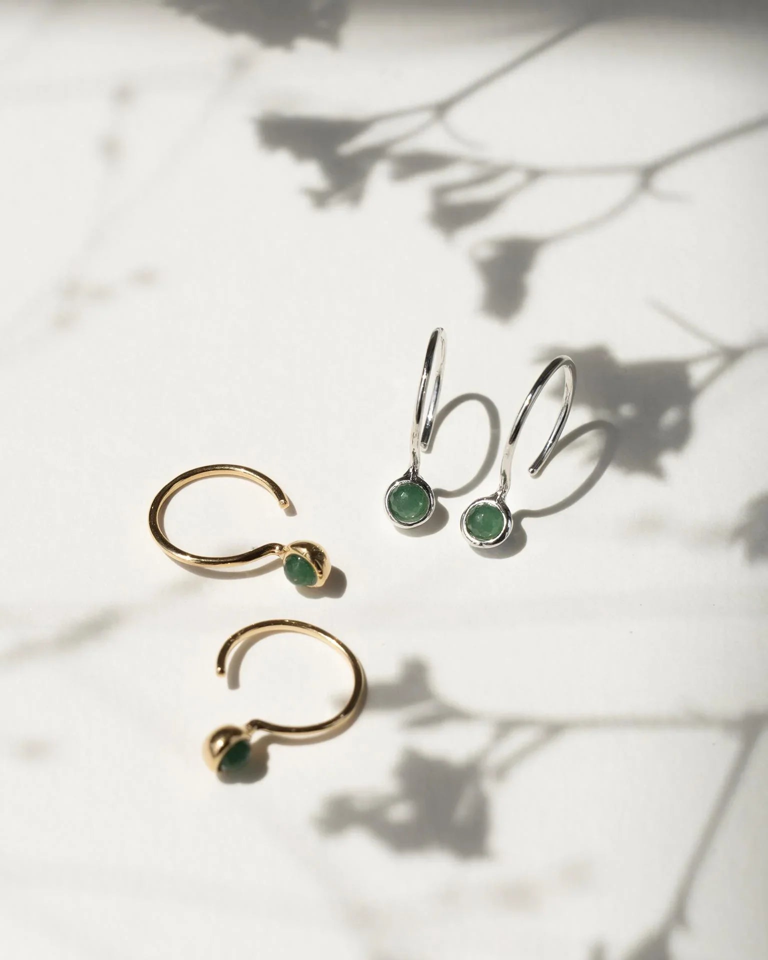 EMBRACE JEWELLERY | Green Whisper Earrings