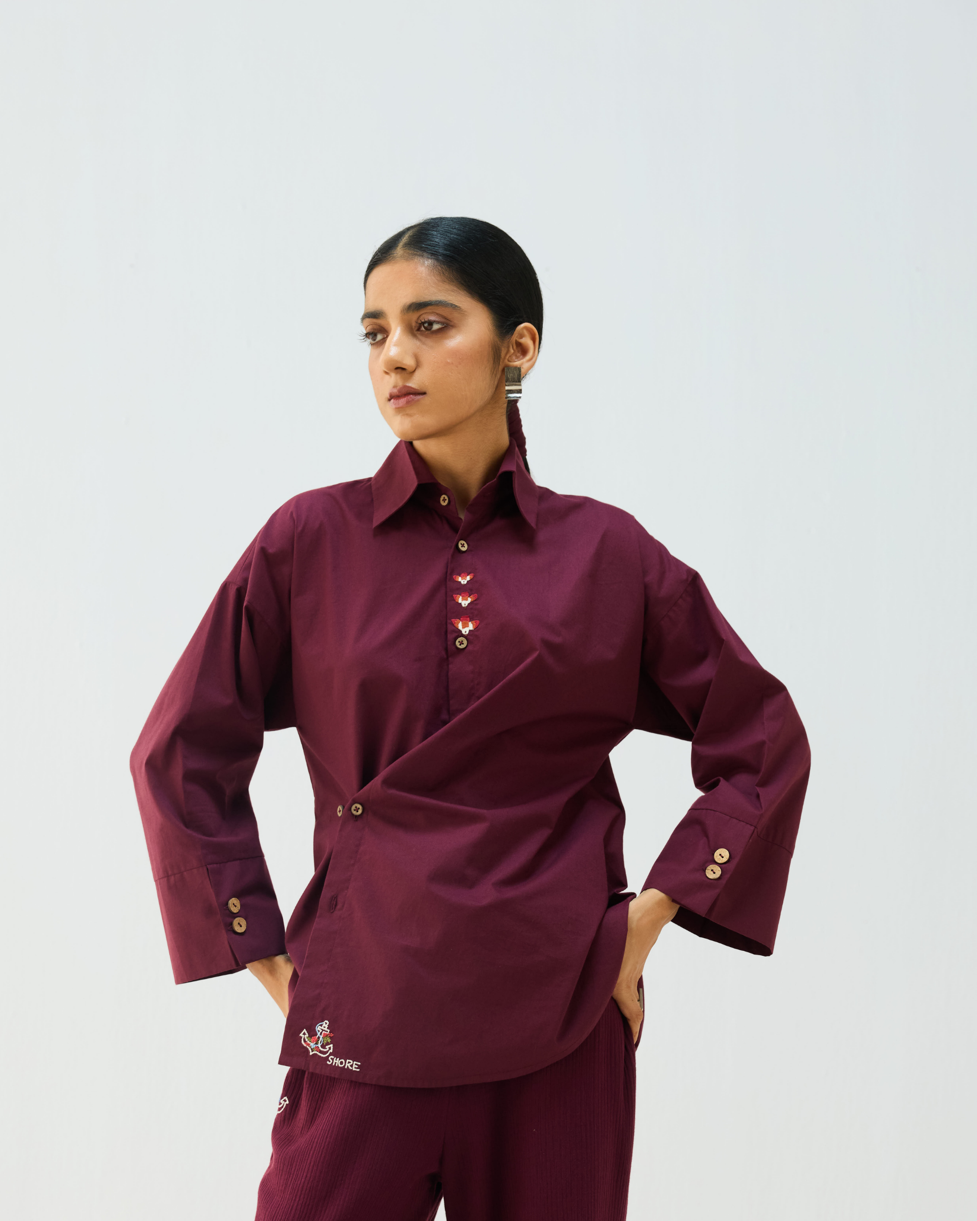 SUI | Stillness Organic Cotton Wrap Shirt