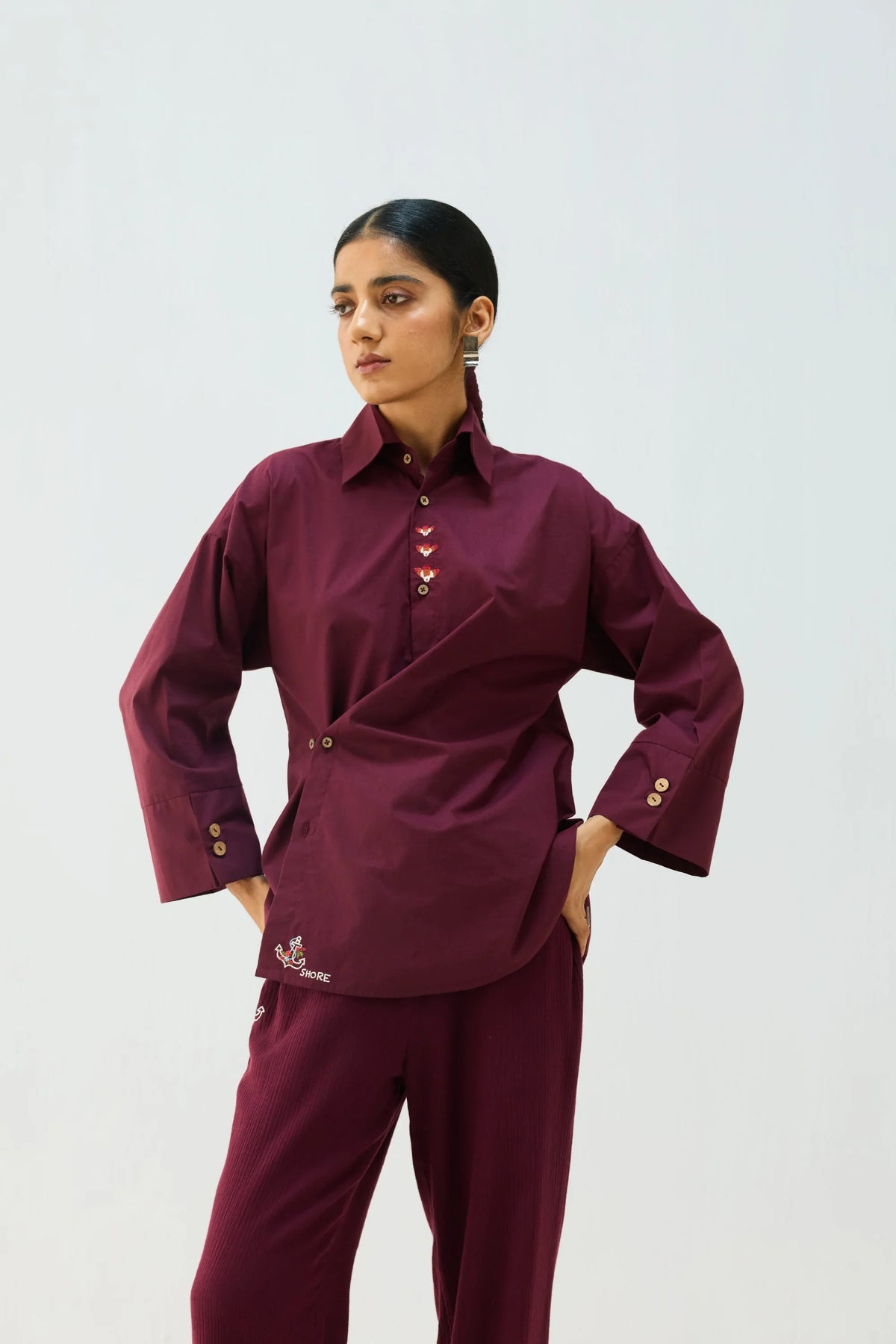SUI | Stillness Organic Cotton Wrap Shirt