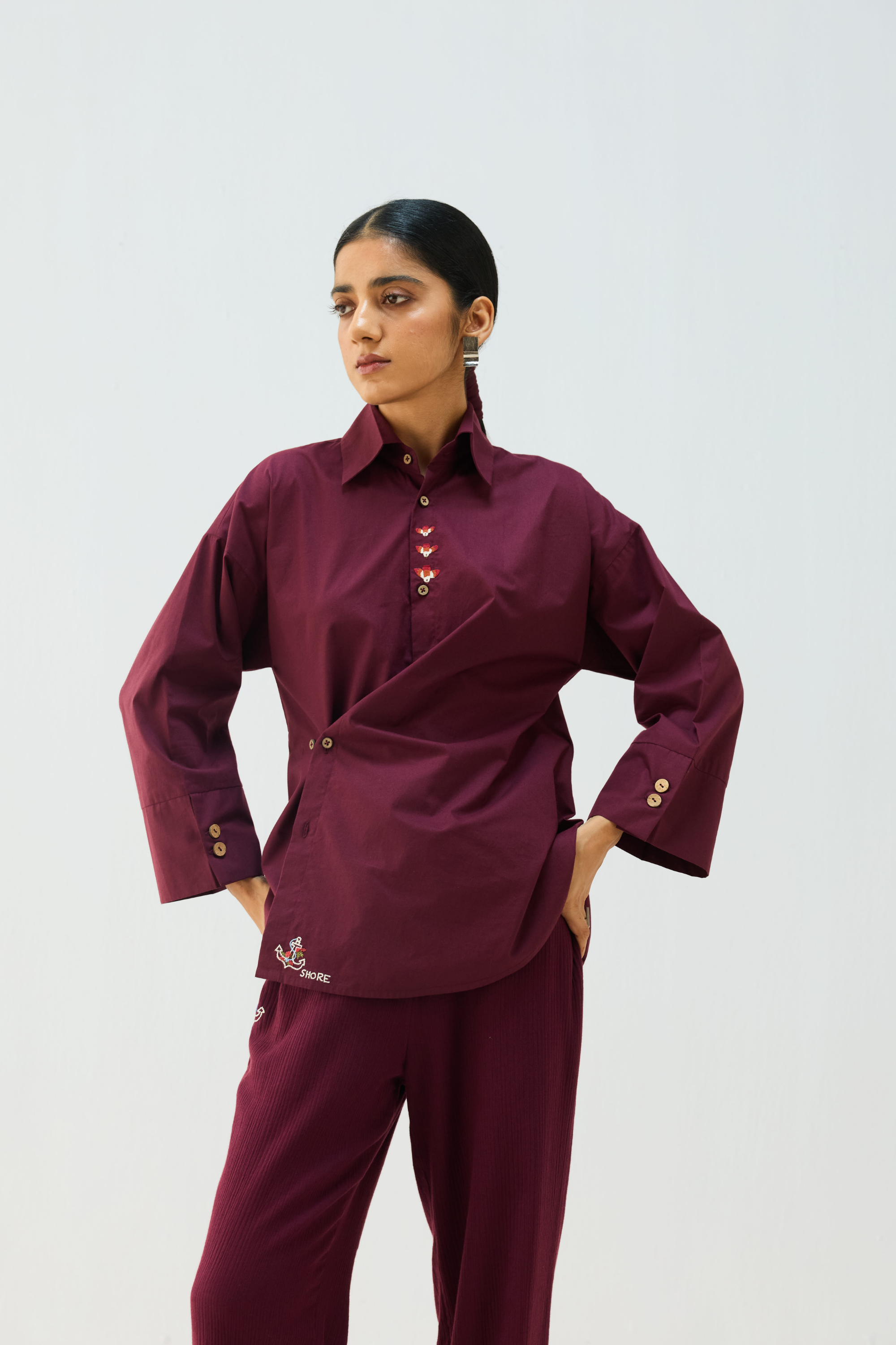 SUI | Stillness Organic Cotton Wrap Shirt