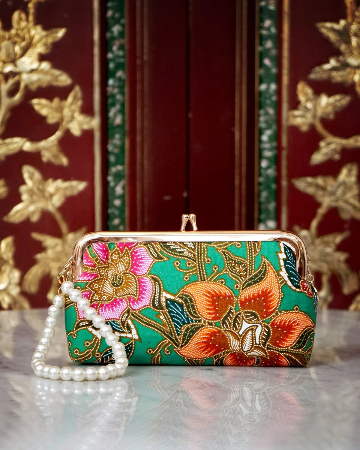 COCOONESE | Wristlet Pouch - Epiphyllum (GN)