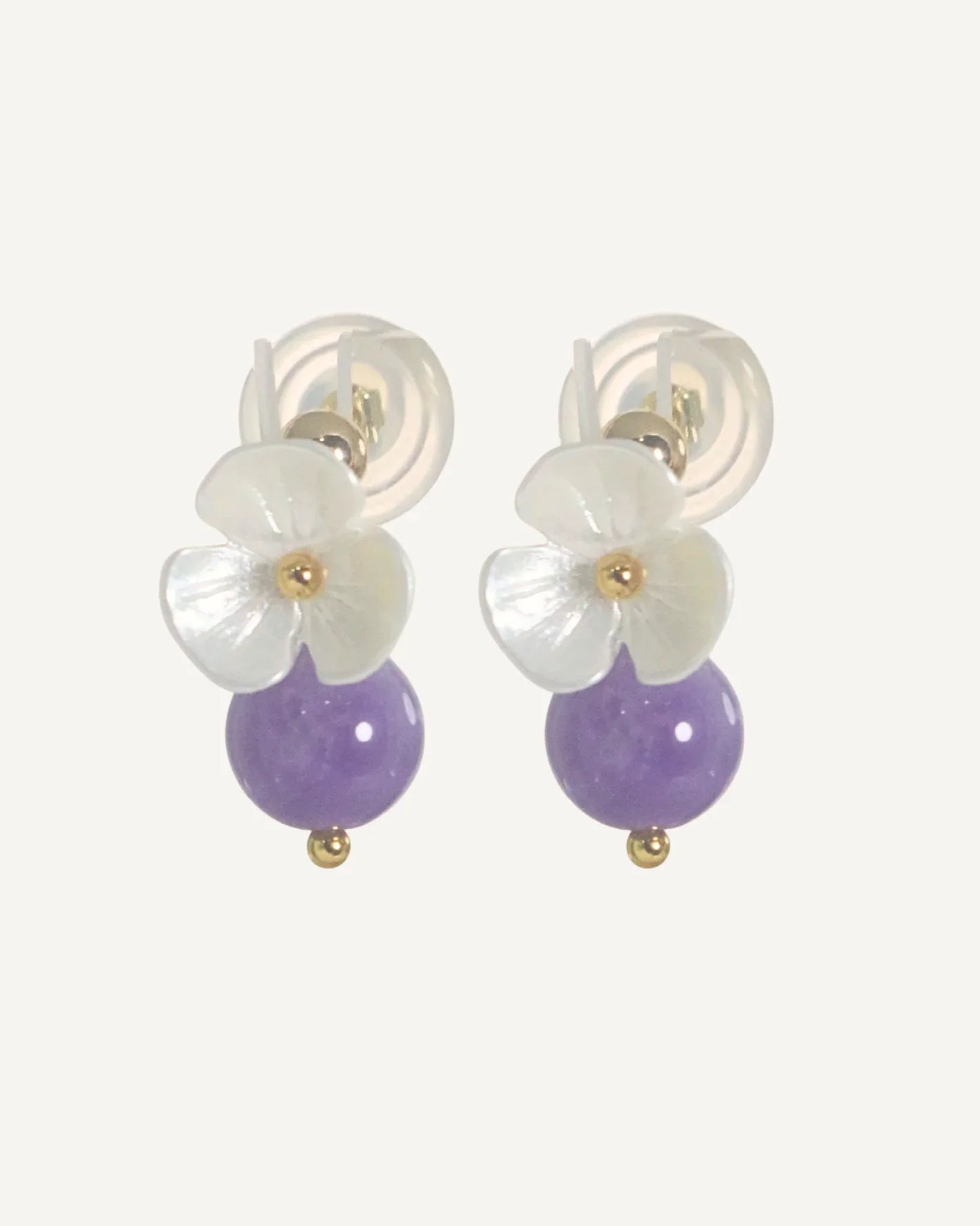 THE ANTECEDANT STORE | E - Floral Series Rhodonite Earrings