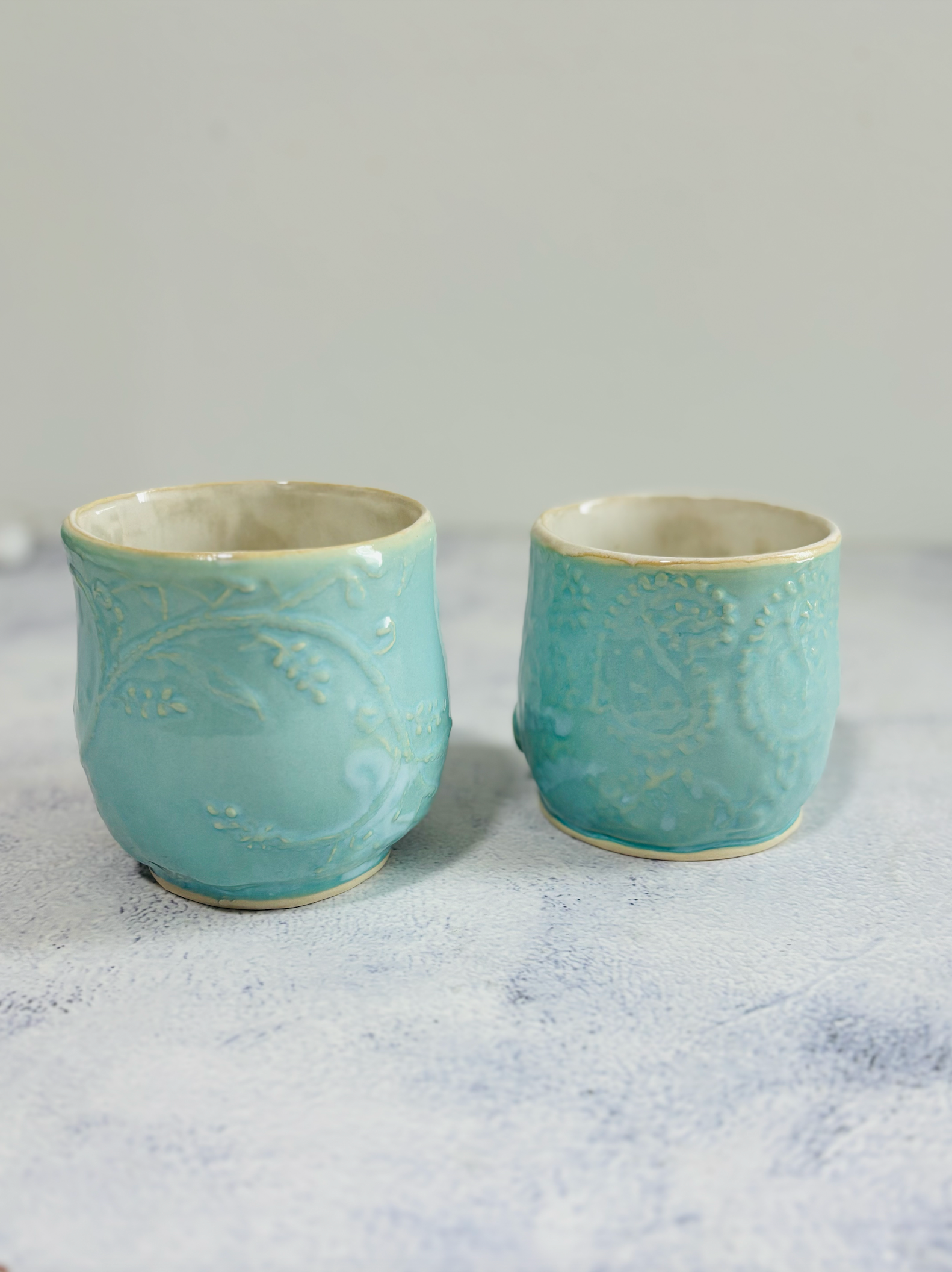 CERAMIC BY JAS | Handmade Ceramic Embroidered Tumblers