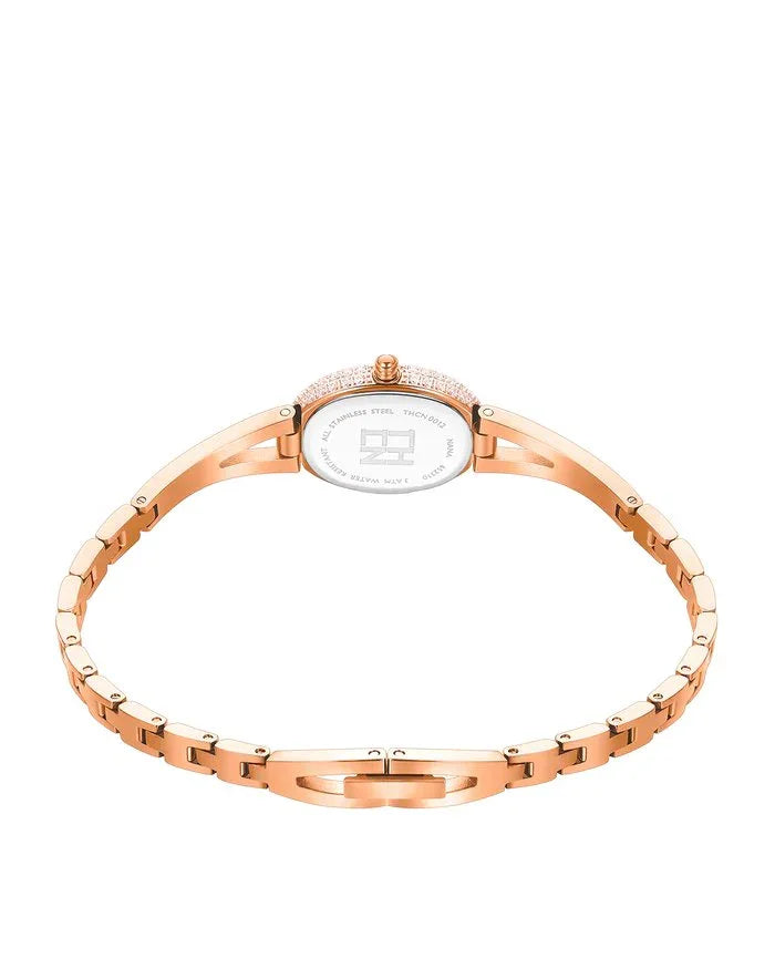 BLACK BY BLUE BRAVE | THCN Nยท I Mini Rose Gold Sunray Dial Jewelry Watch