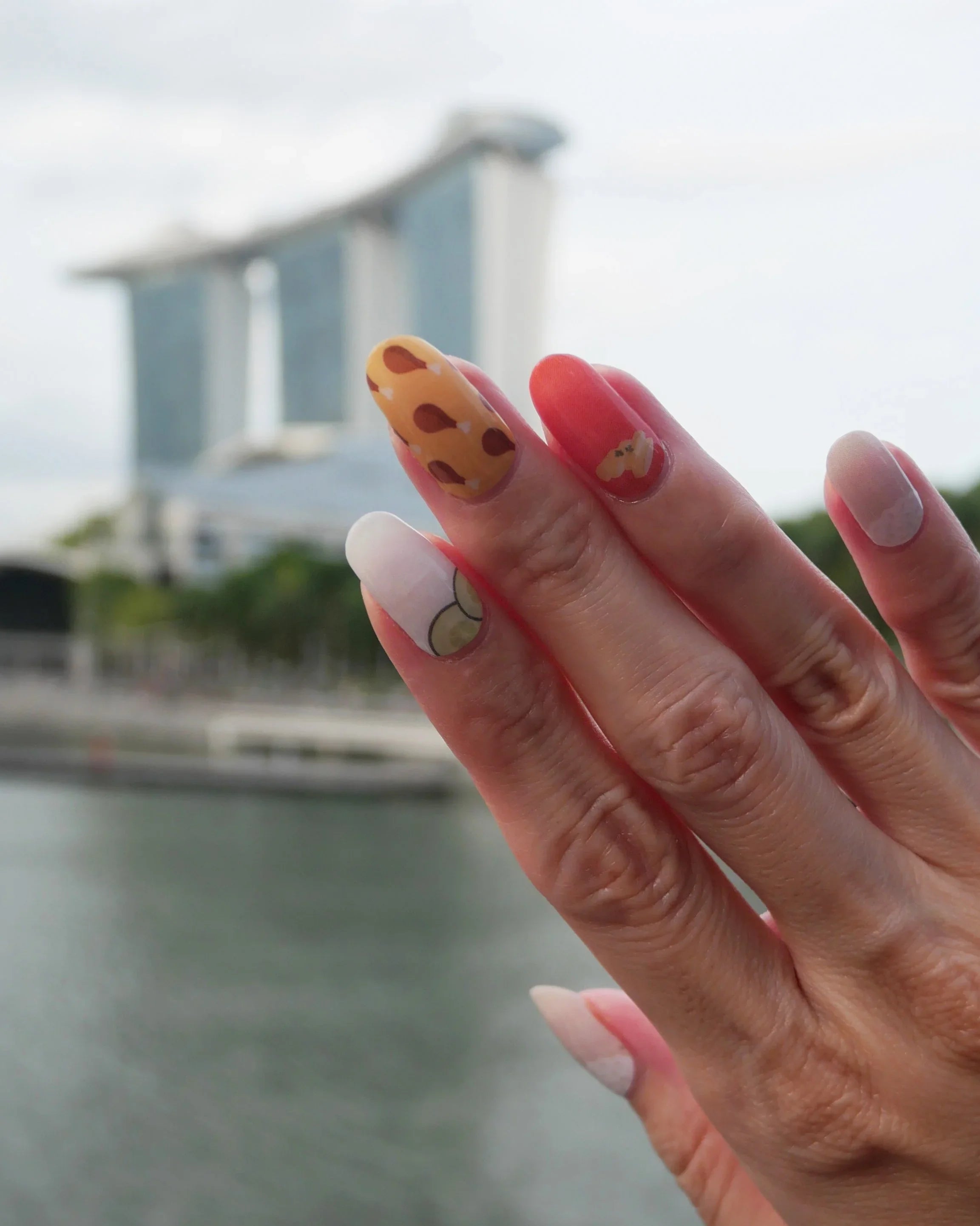 NODSPARK | Chicken Rice Paradise Nail Wrap Manicure